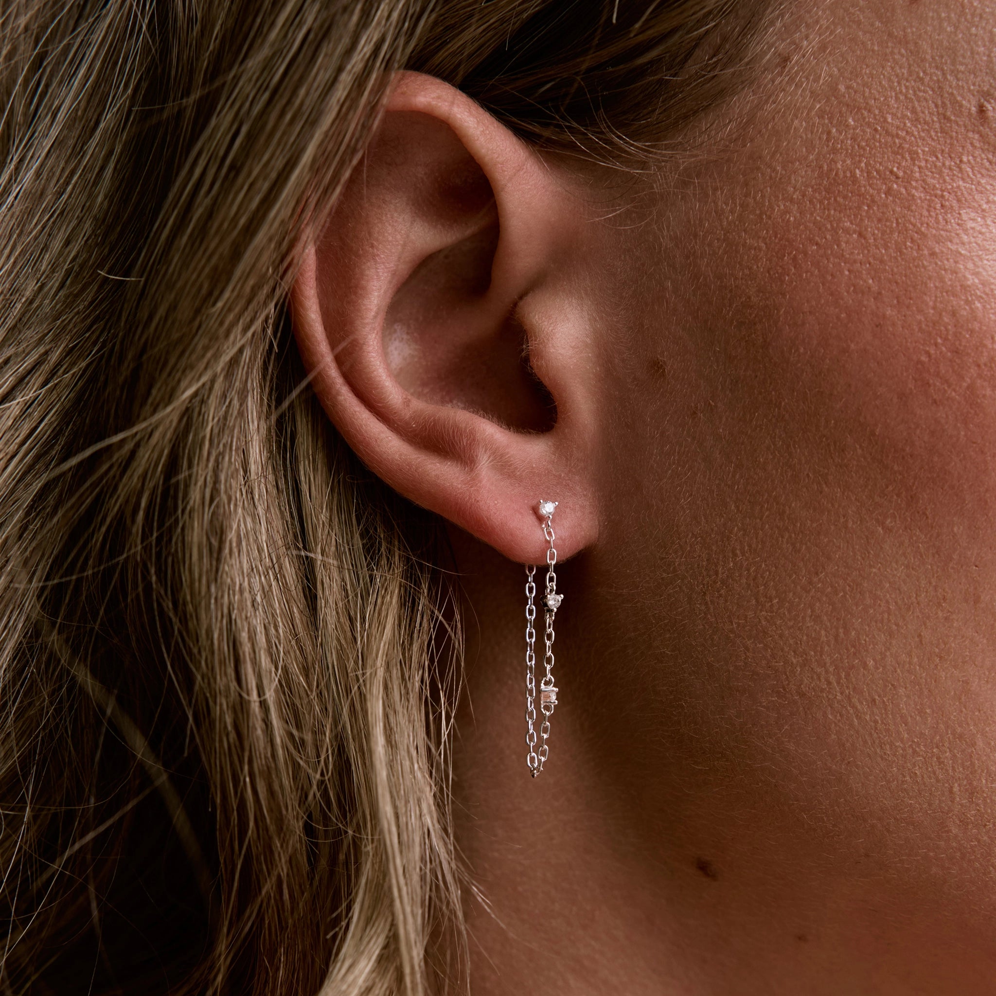 עגילי קסקדה כסף 925