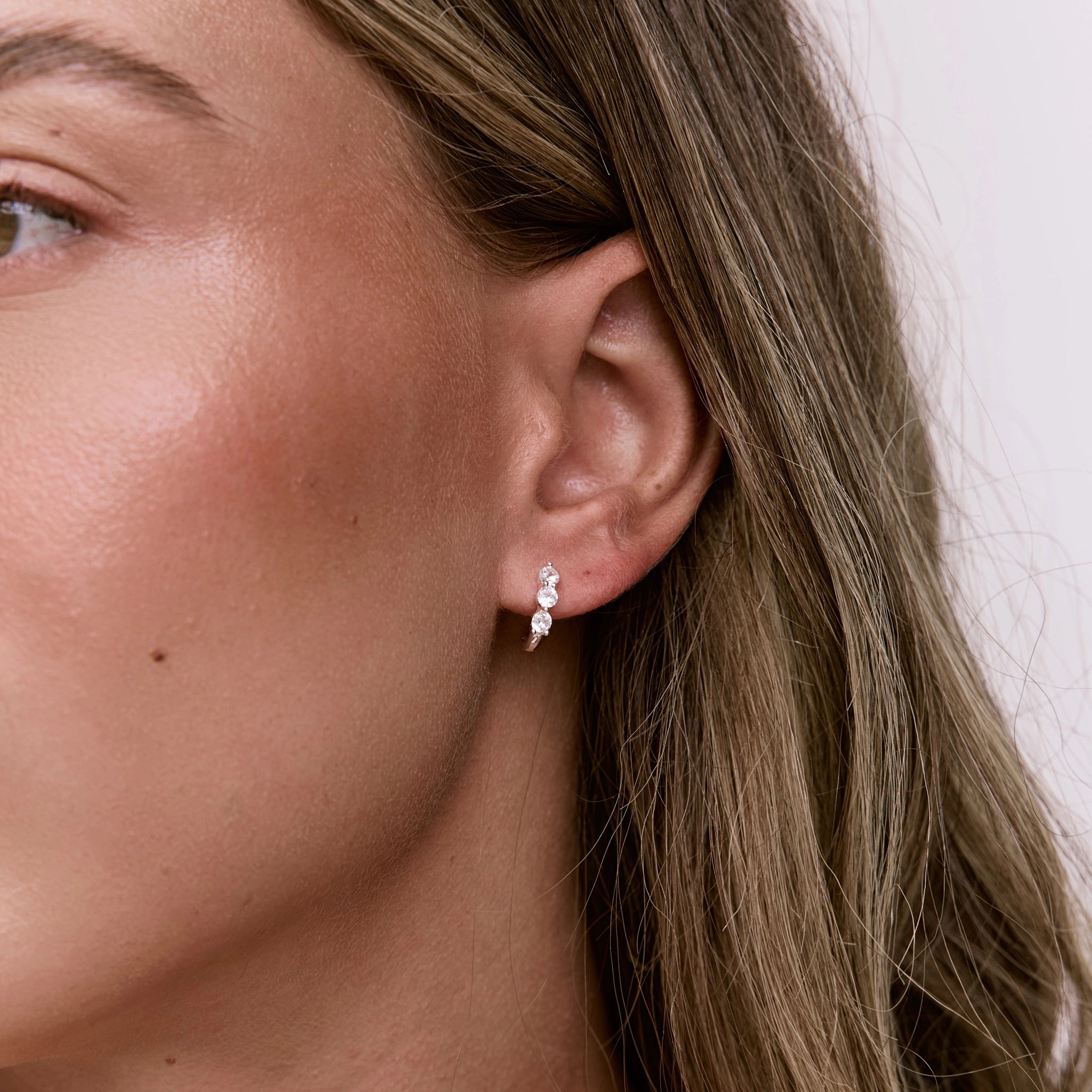 עגילי טריניטי כסף 925