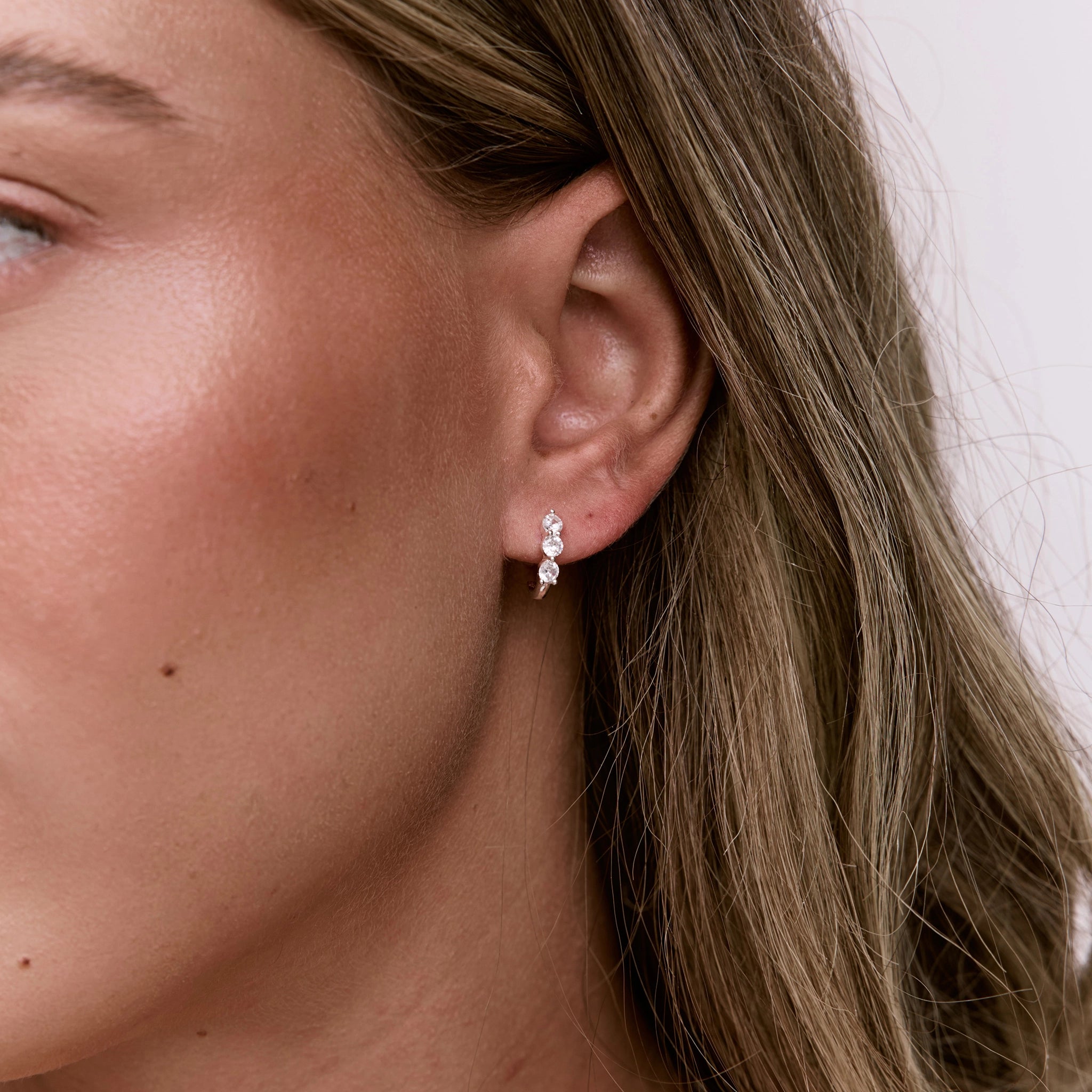 עגילי טריניטי כסף 925