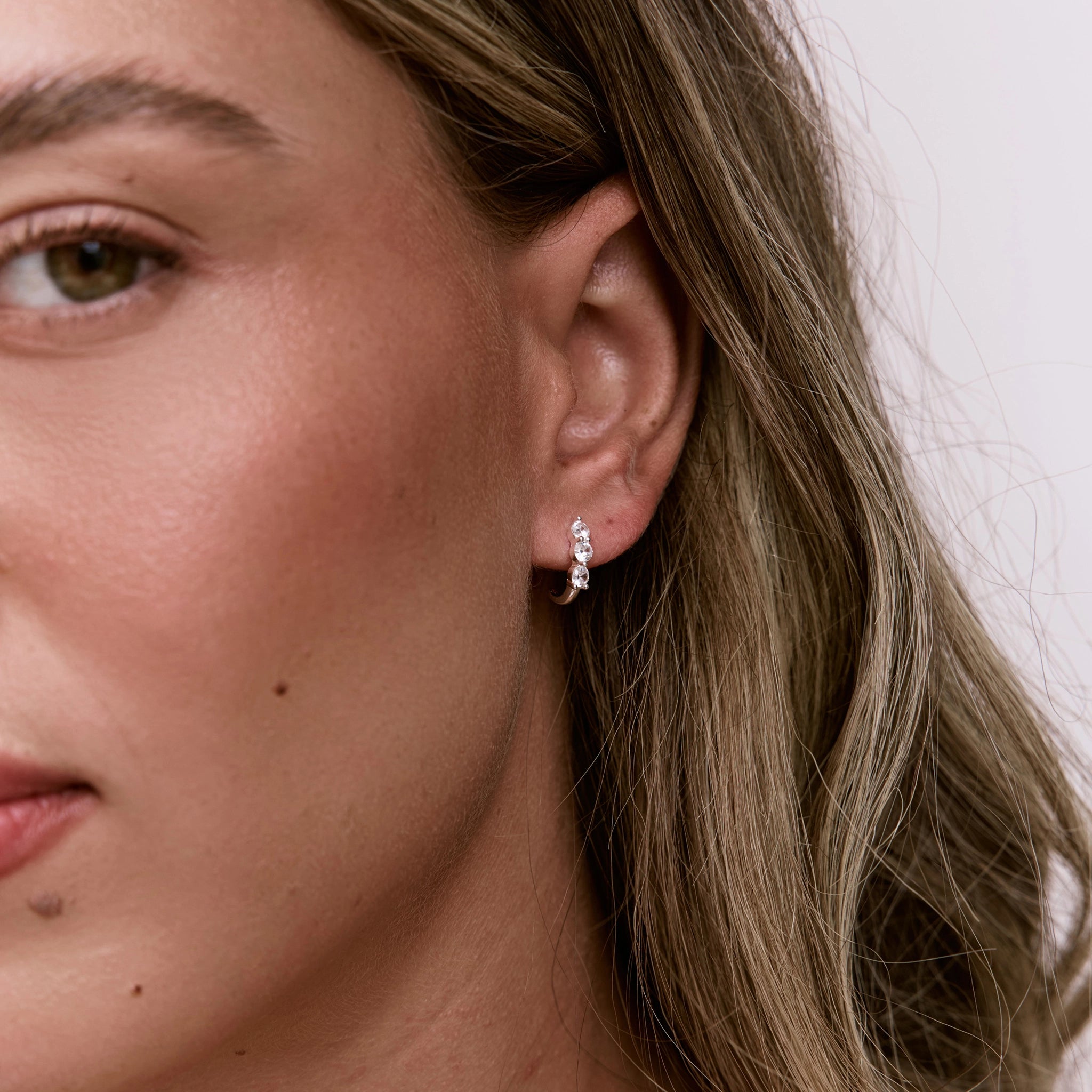 עגילי טריניטי כסף 925