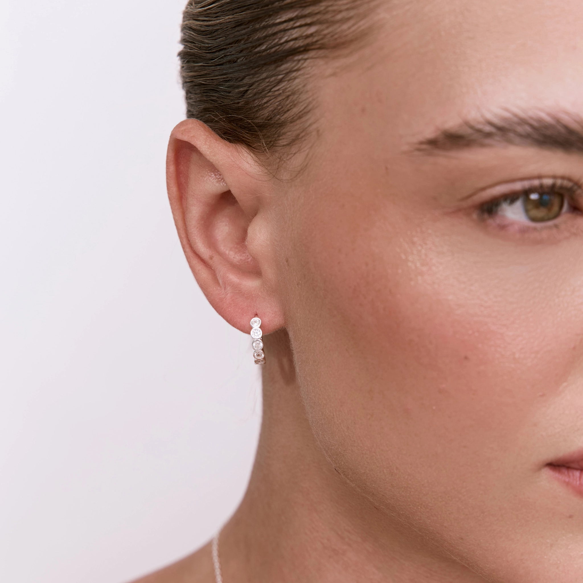 עגילי סירקל כסף 925