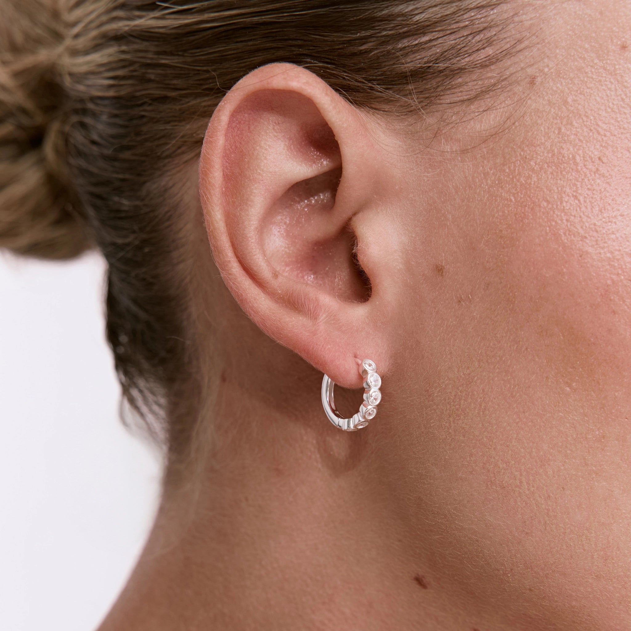 עגילי סירקל כסף 925