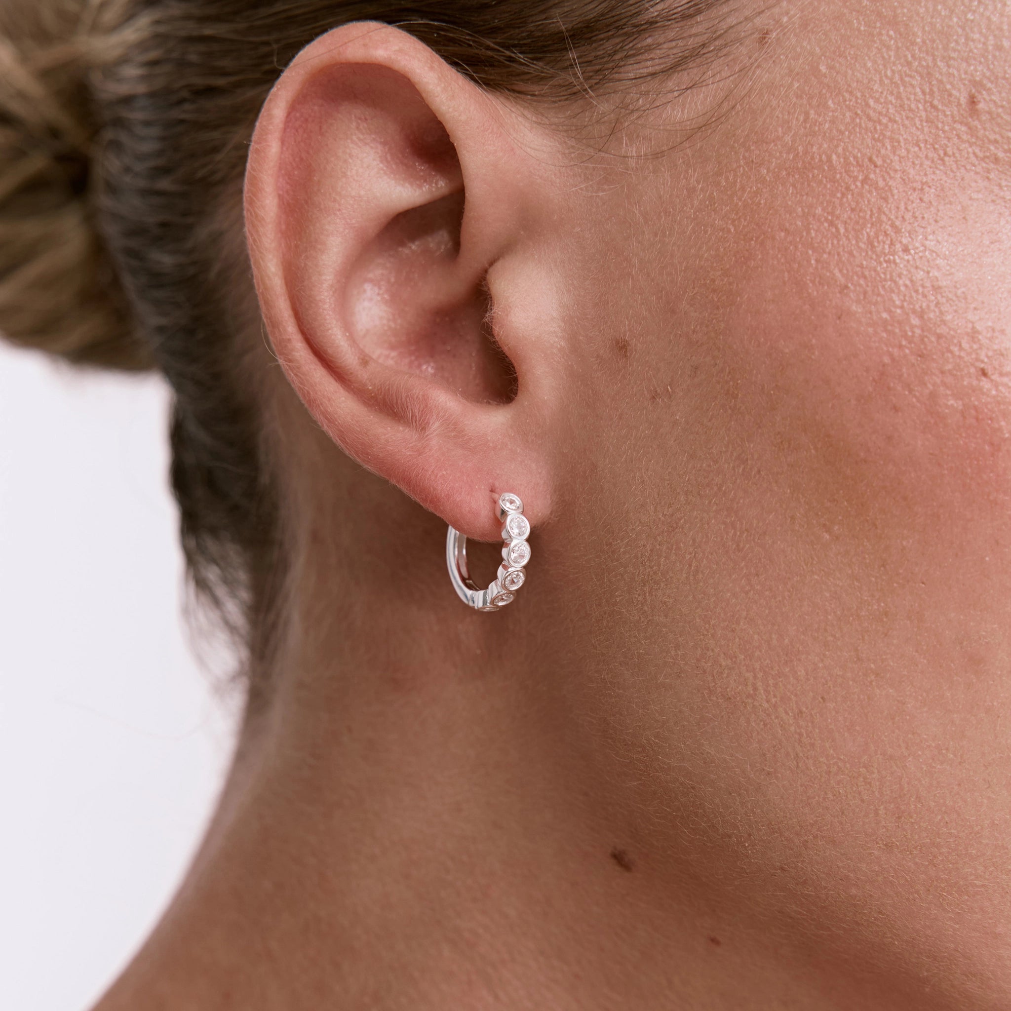 עגילי סירקל כסף 925