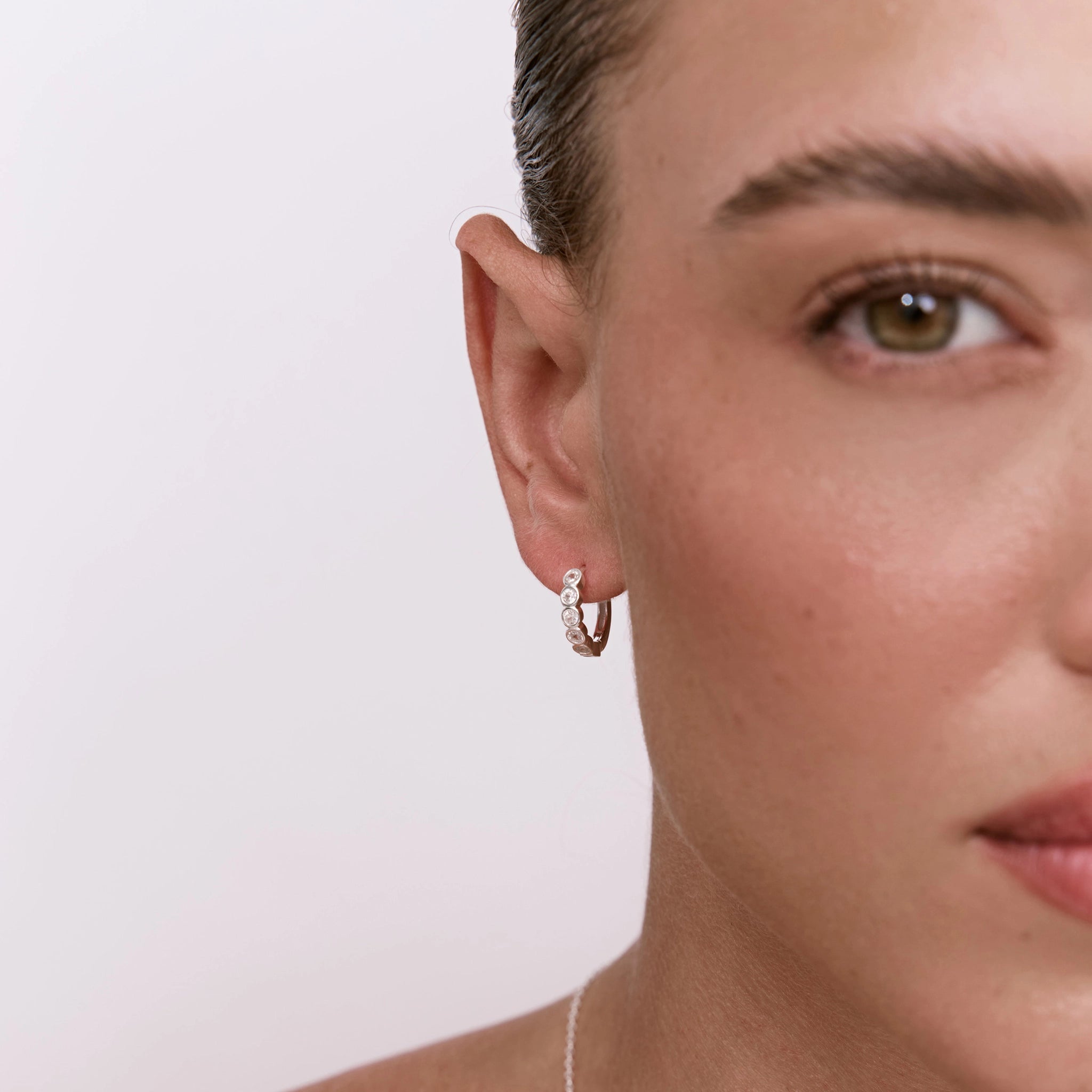 עגילי סירקל כסף 925