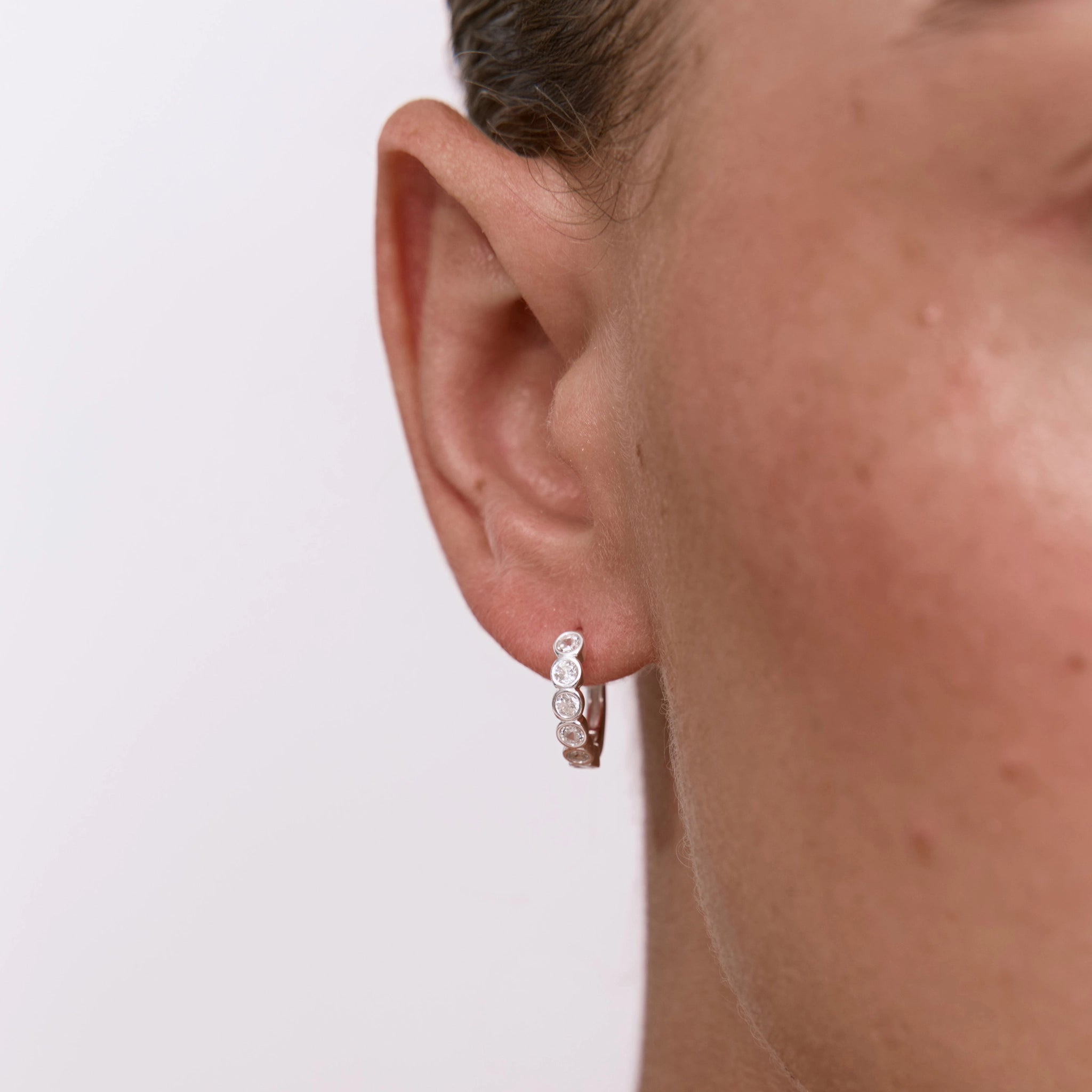 עגילי סירקל כסף 925