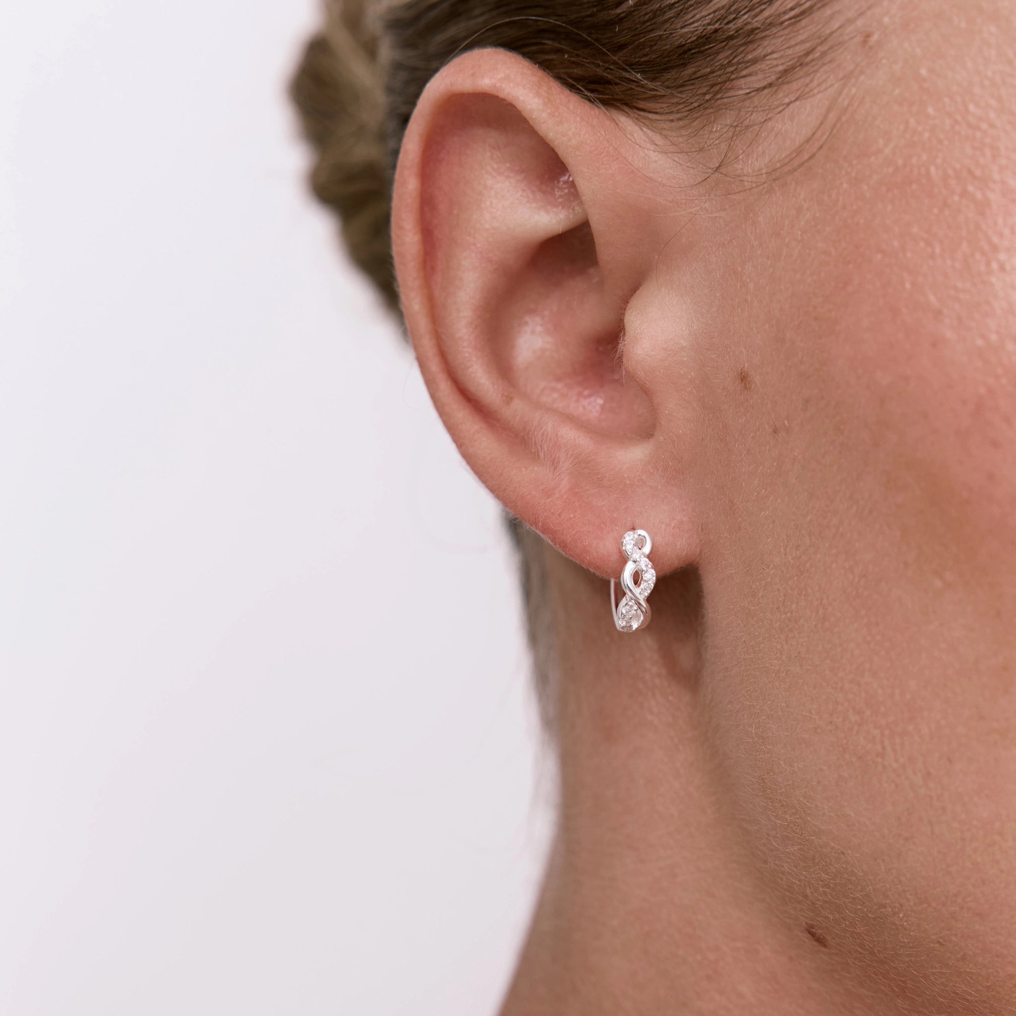 עגילי אינפיניטי כסף 925