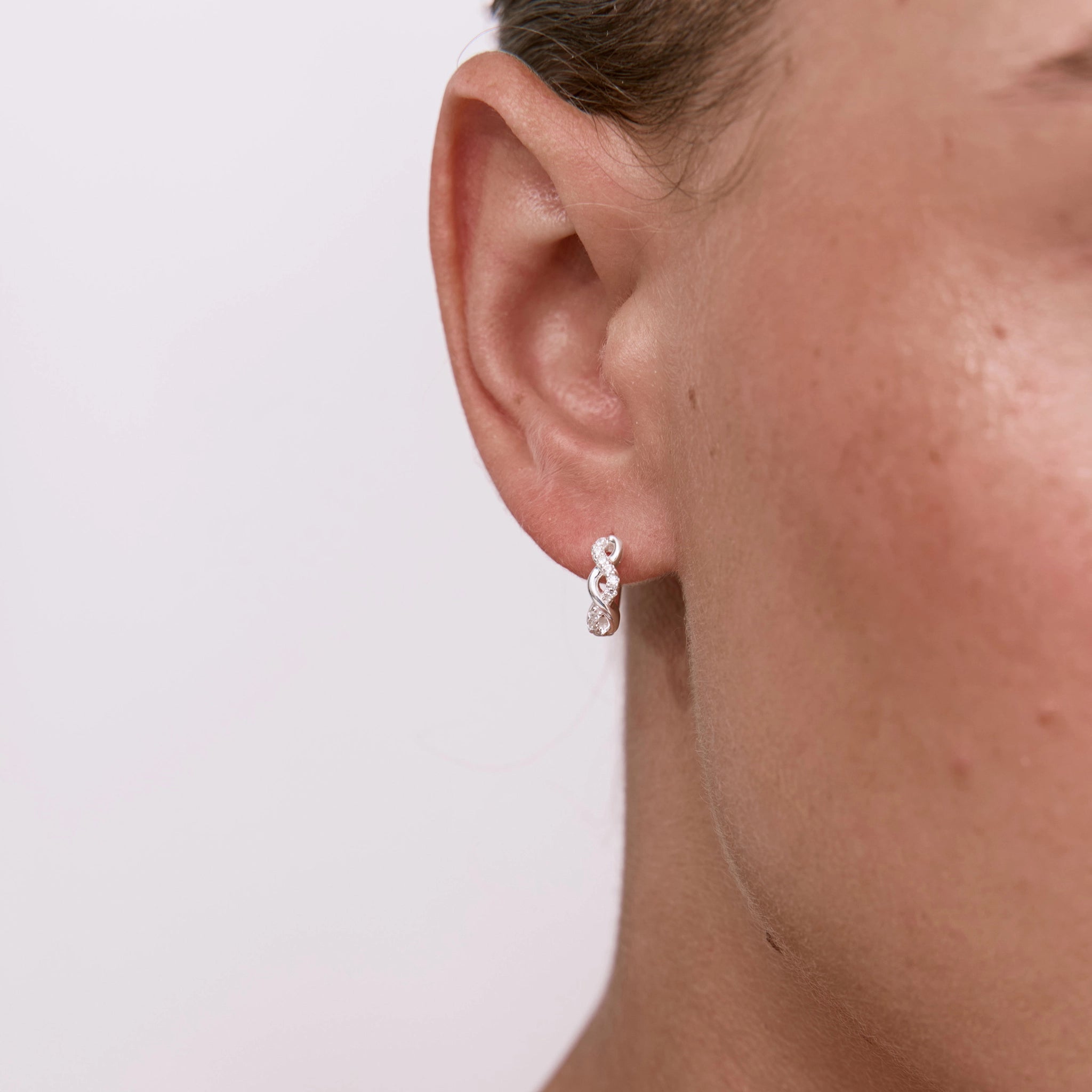 עגילי אינפיניטי כסף 925