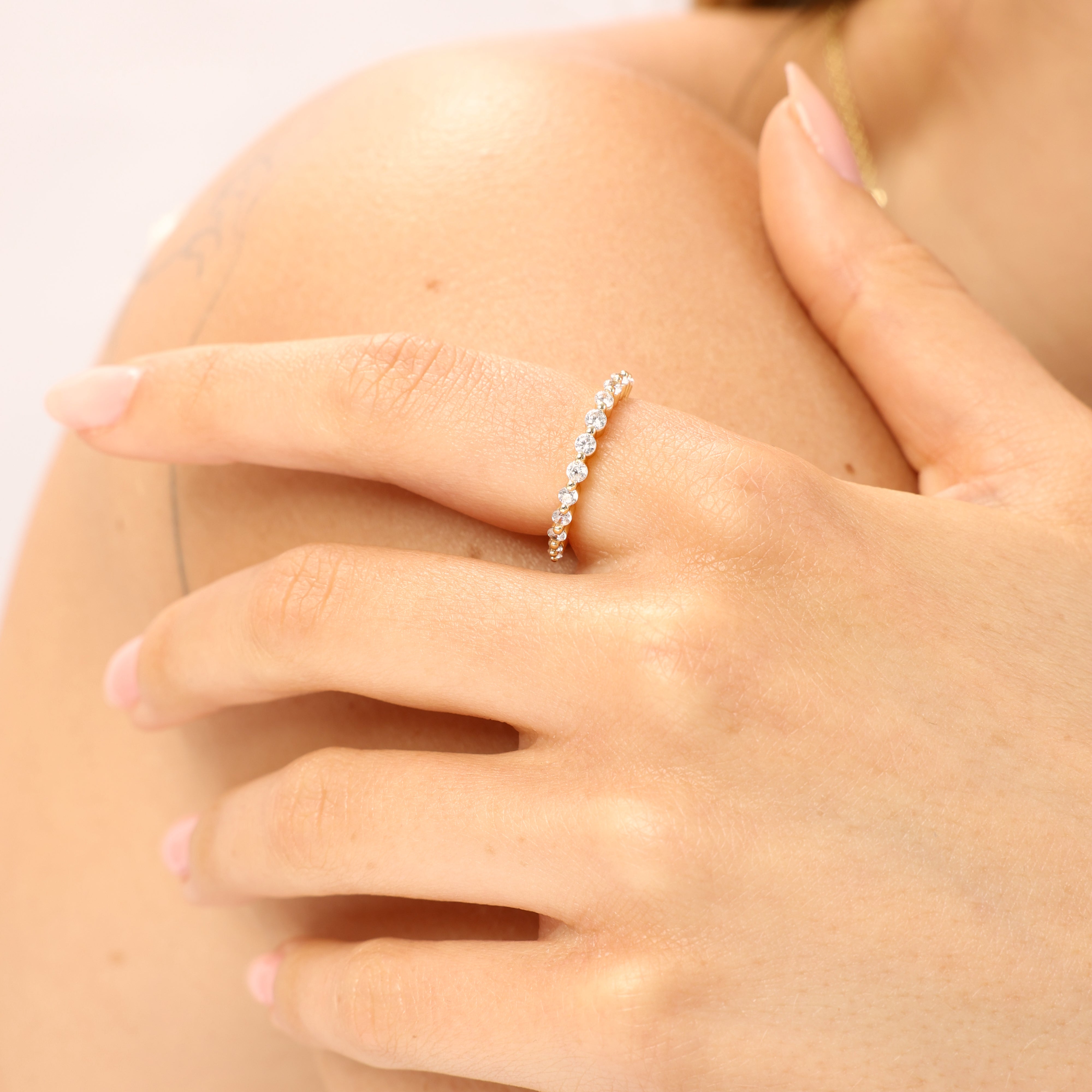 טבעת מילנה ציפוי זהב