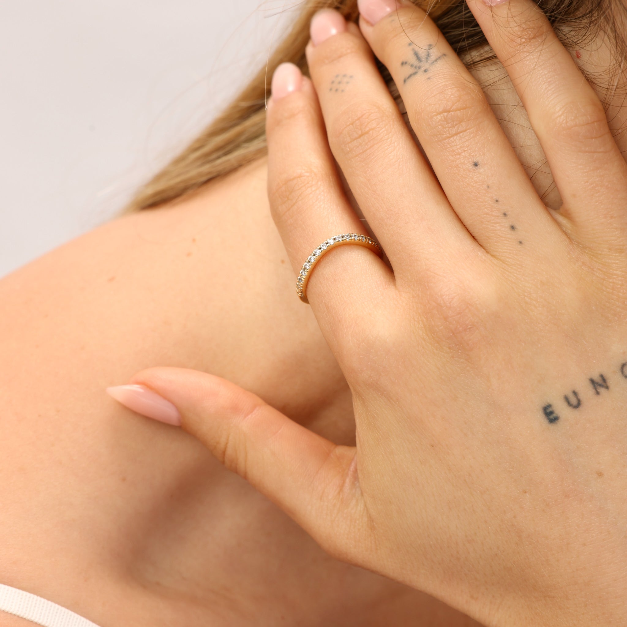 טבעת זינק ציפוי זהב