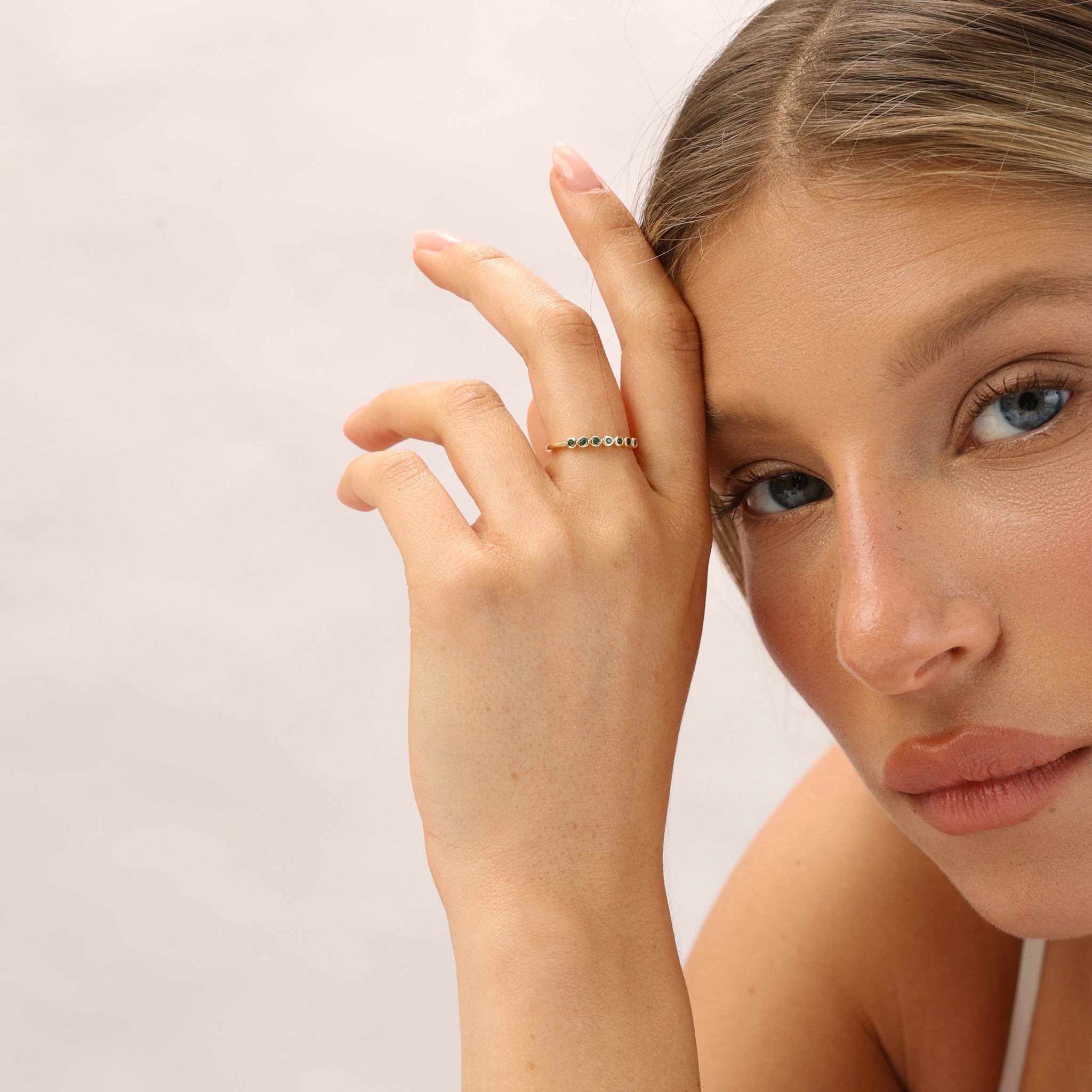 טבעת לירין ציפוי זהב