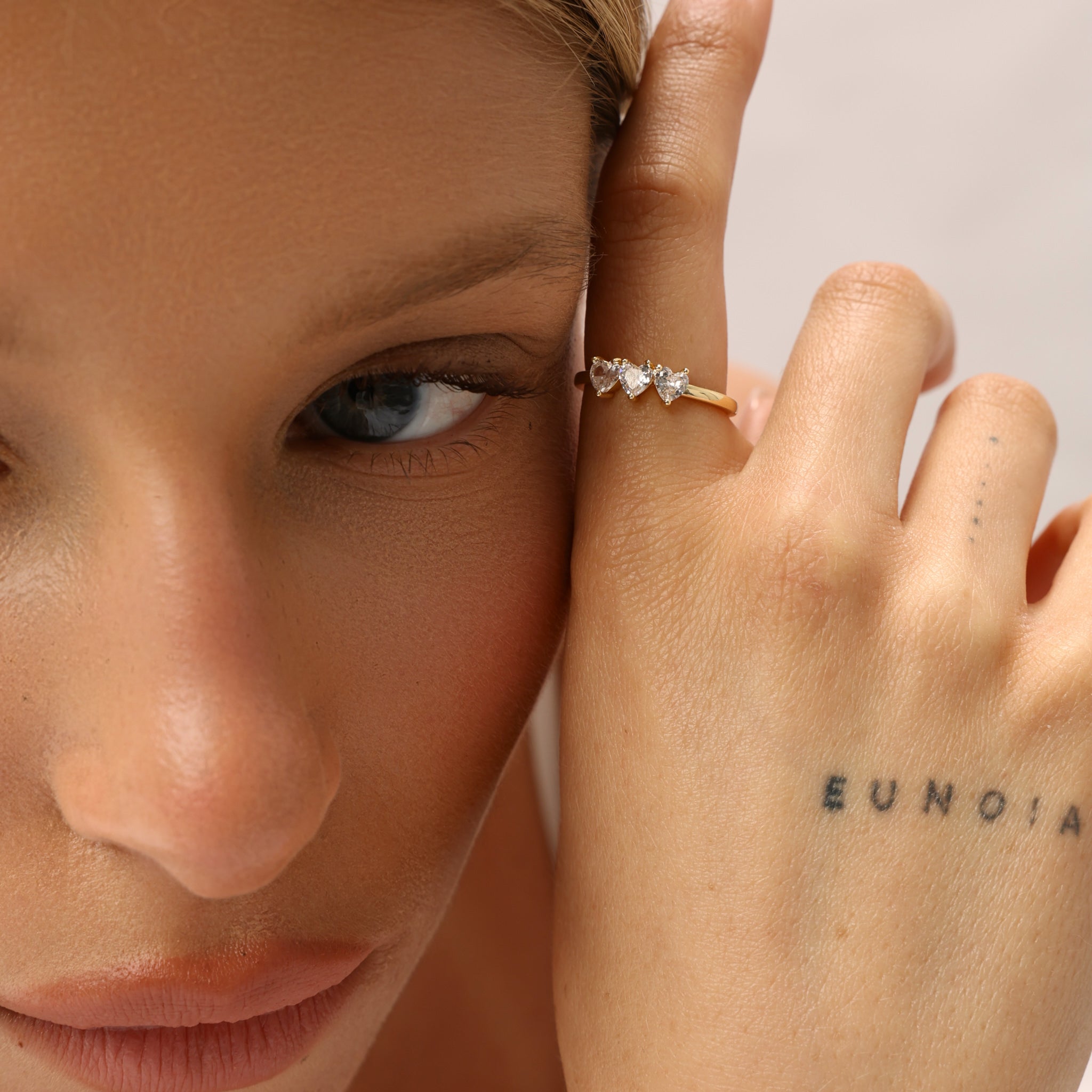 טבעת לורי ציפוי זהב