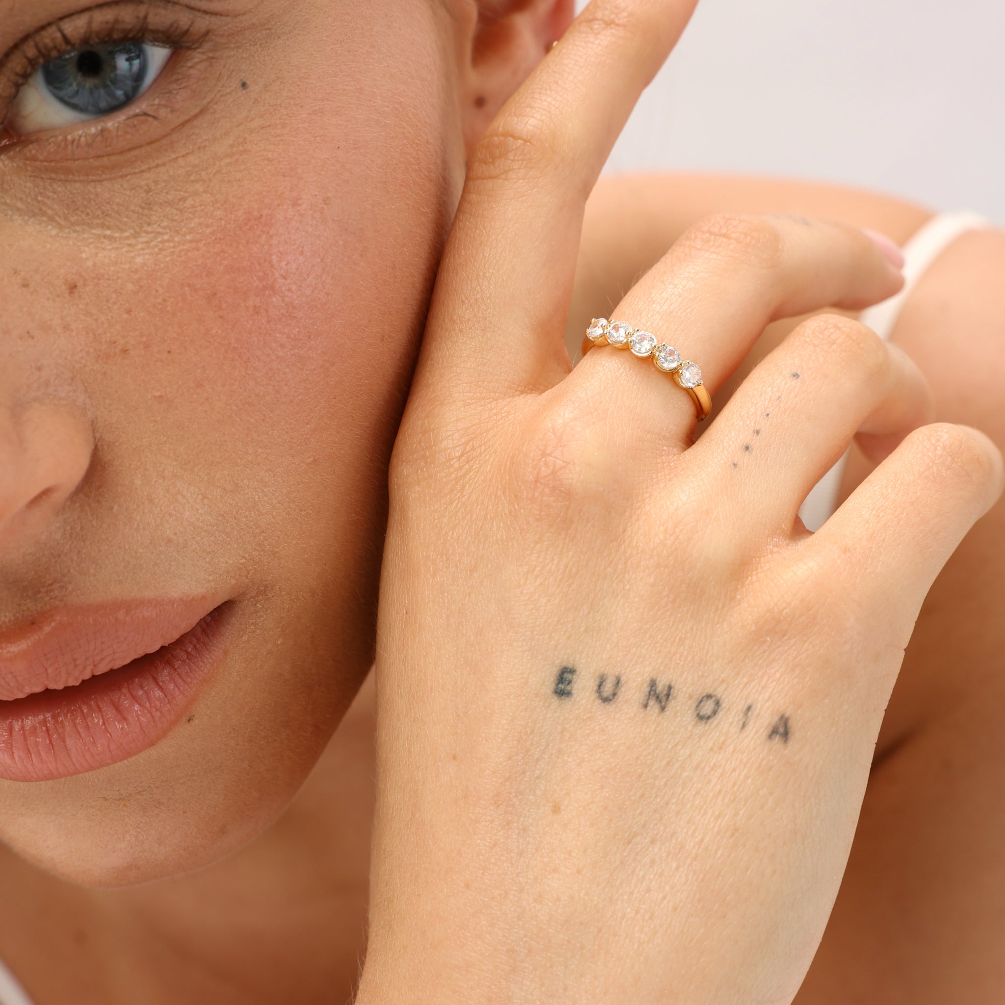 טבעת אמלי ציפוי זהב