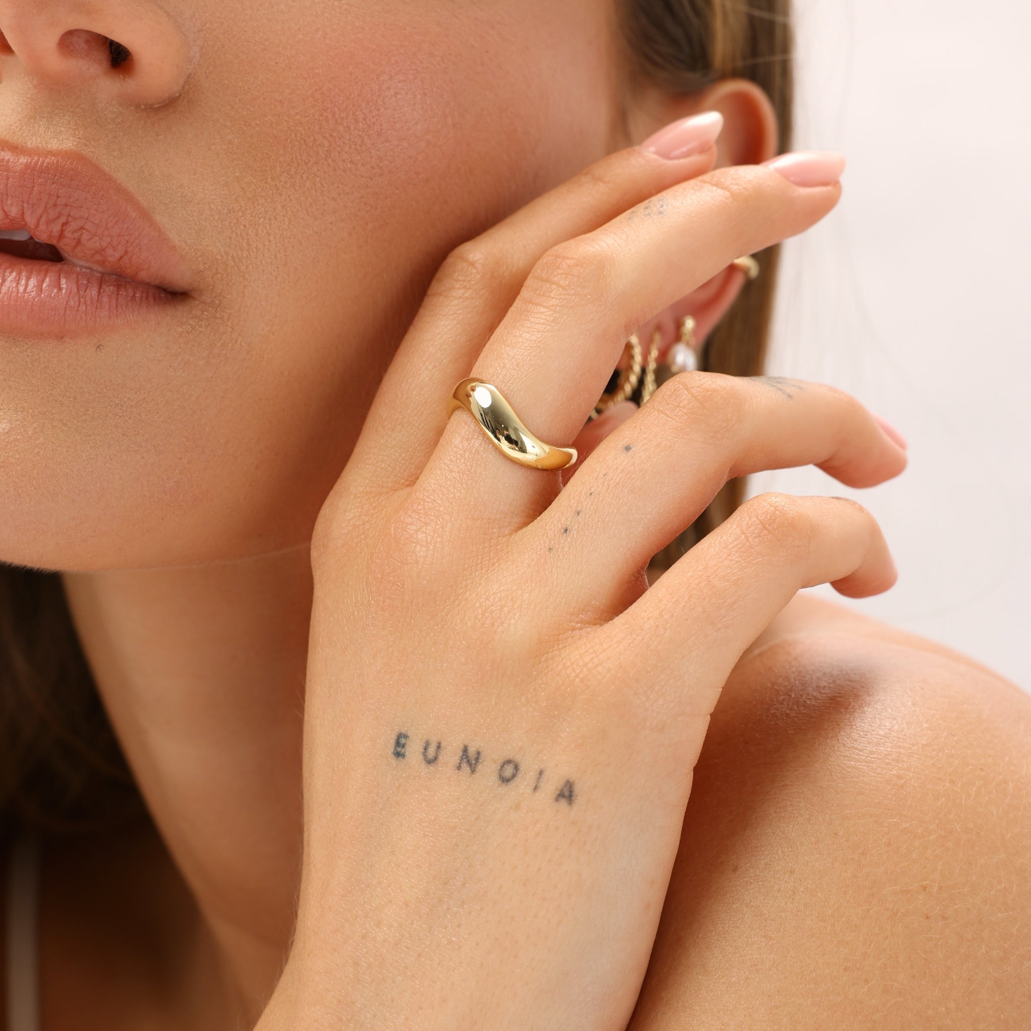 טבעת וייב ציפוי זהב