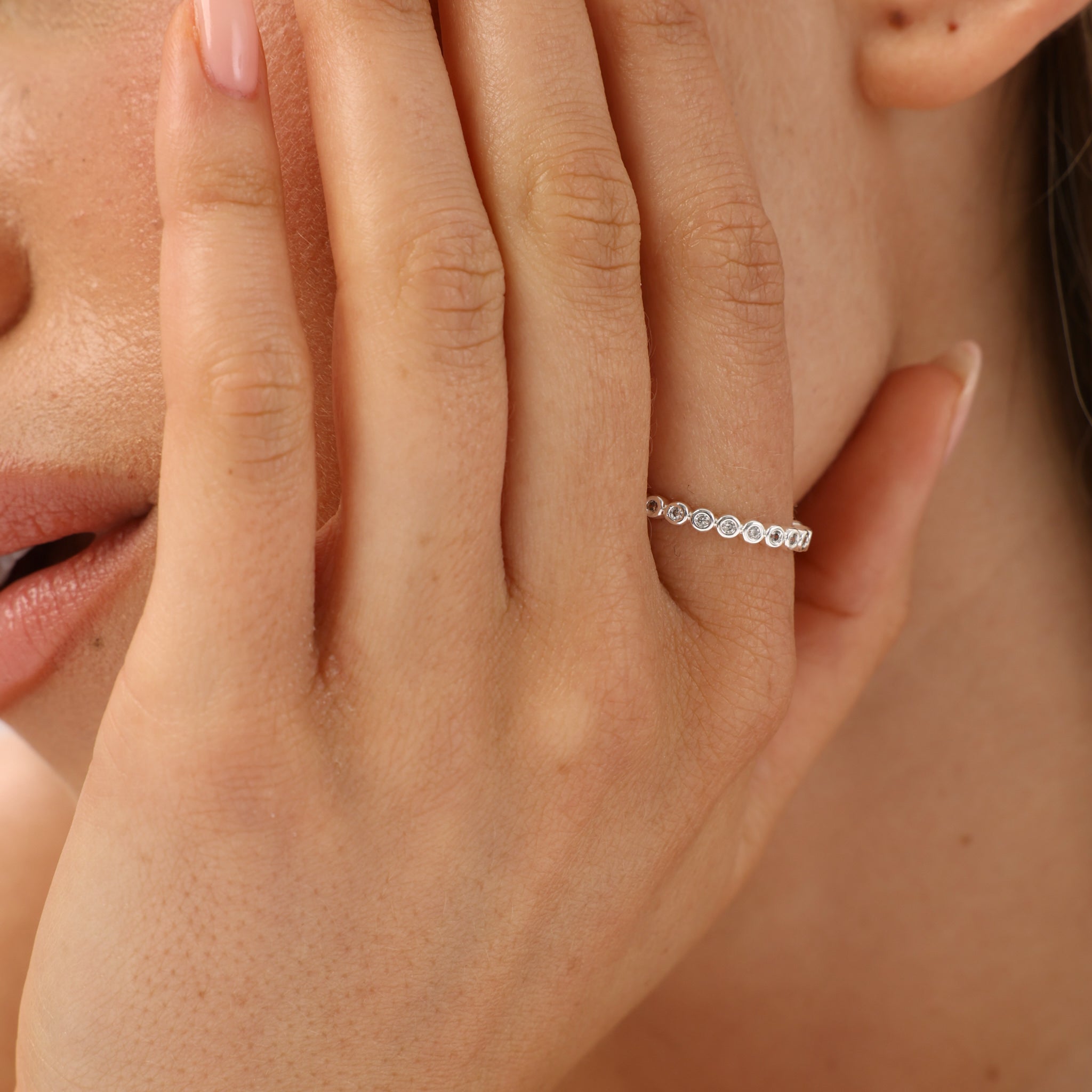 טבעת אילורה ציפוי כסף