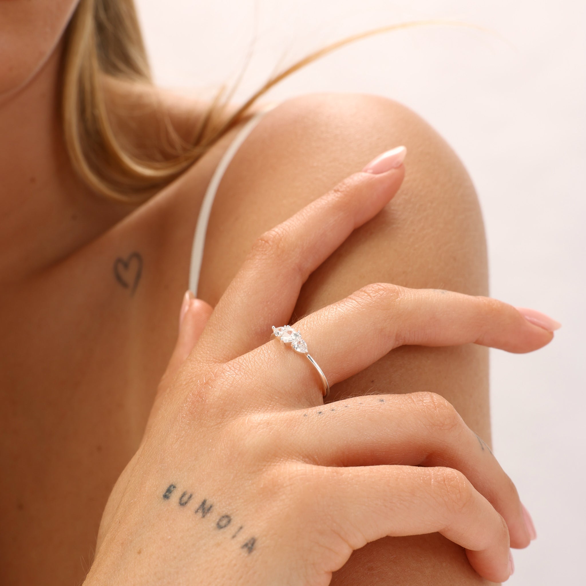 טבעת מריסטה ציפוי כסף