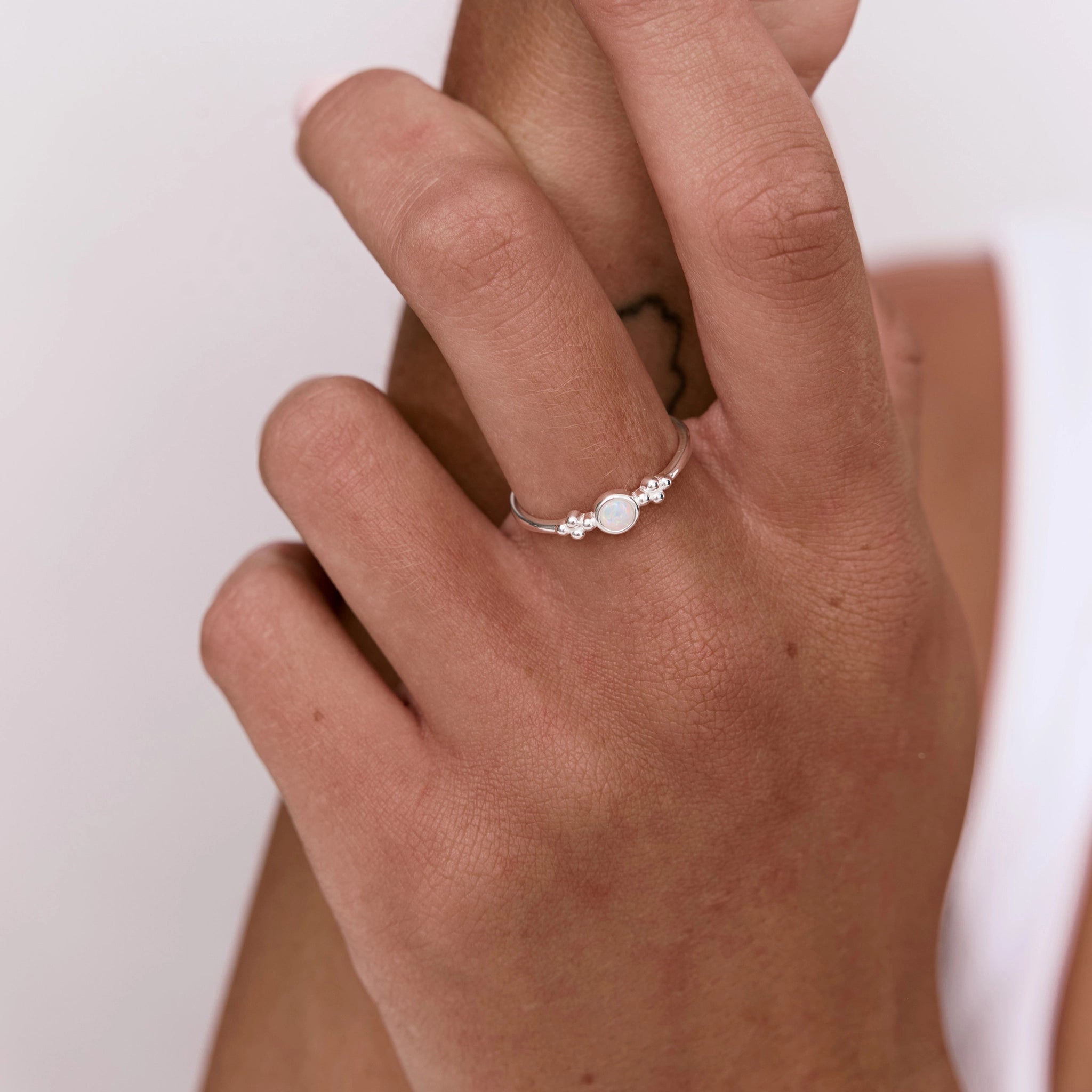 טבעת אופל 925