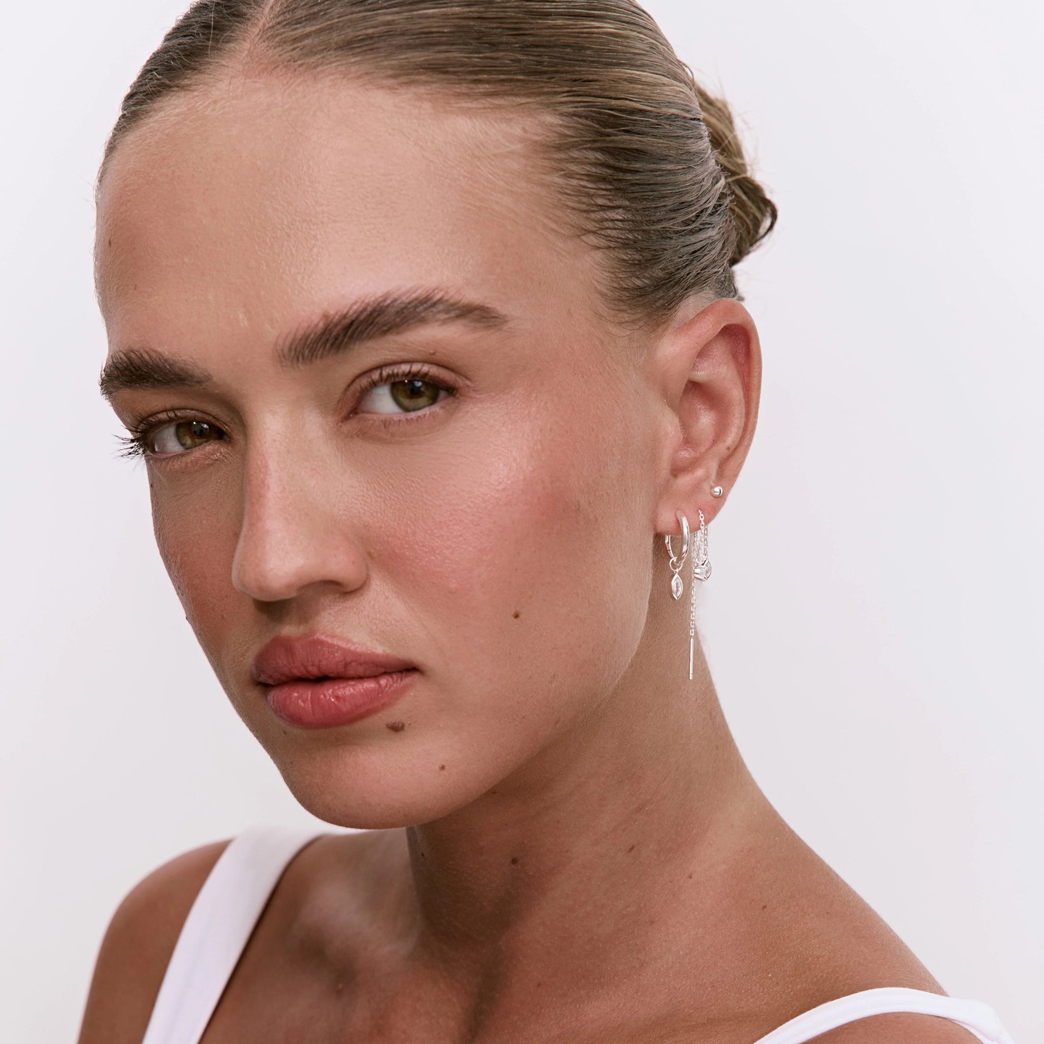 סט עגילי לריס כסף 925