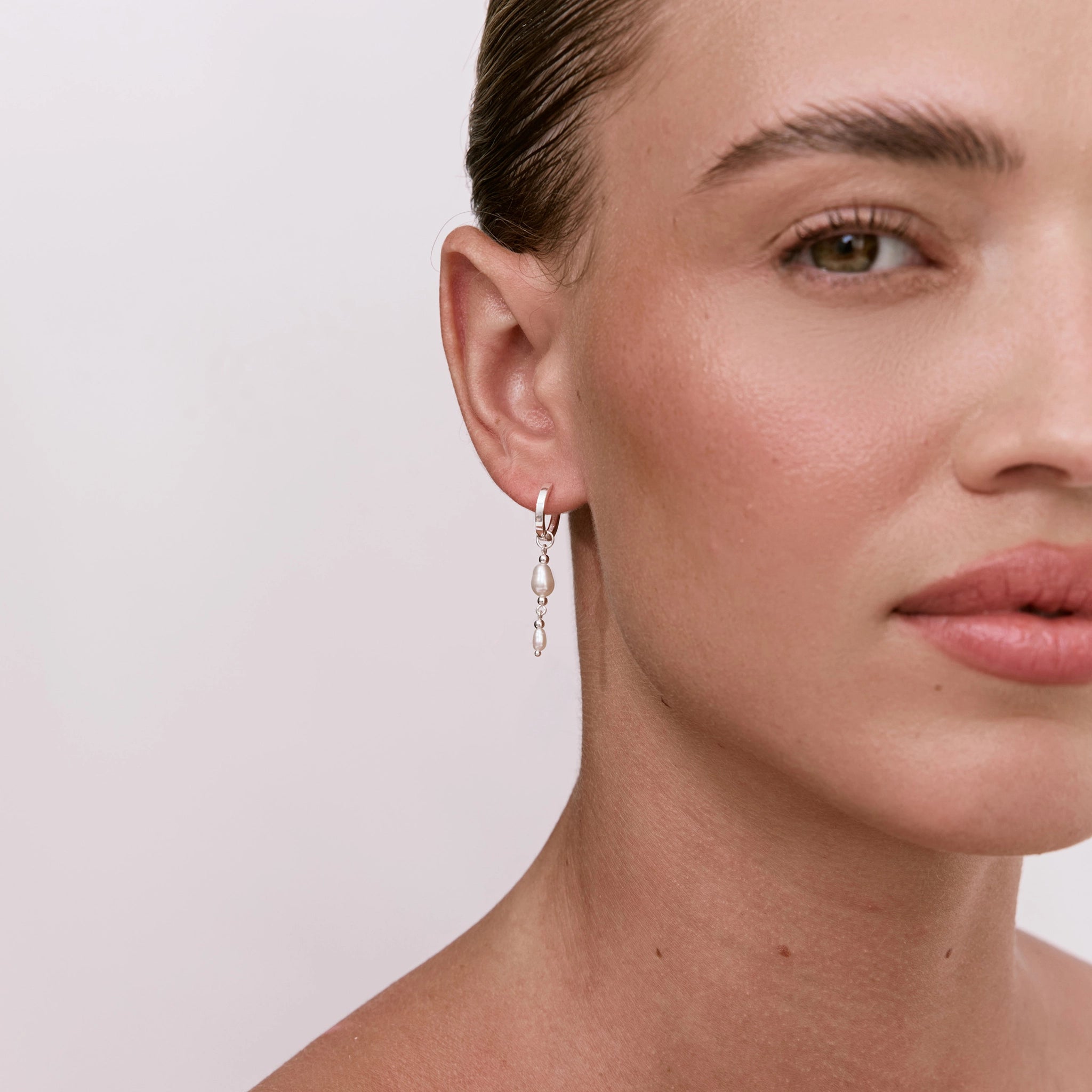 עגילי מדלן כסף 925