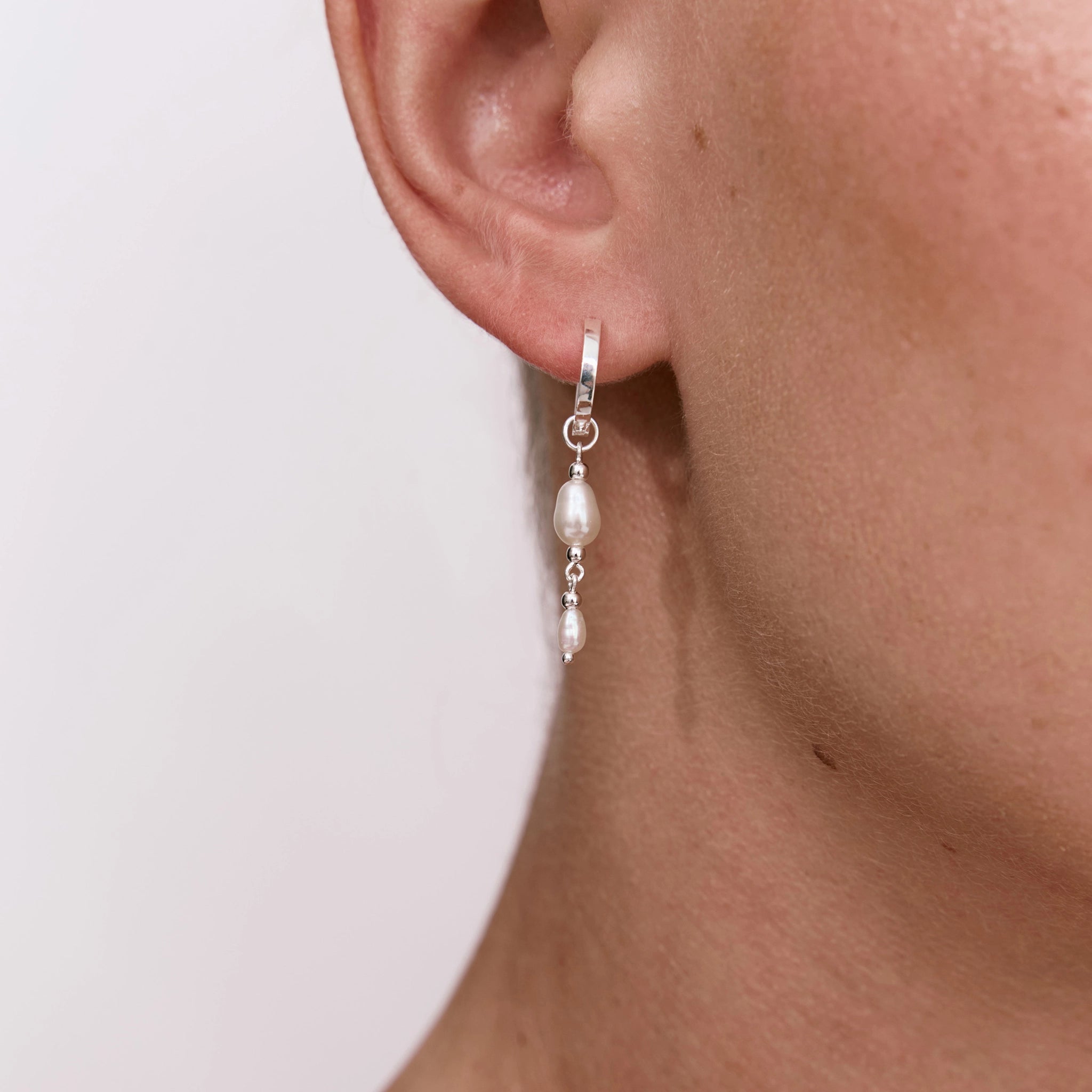 עגילי מדלן כסף 925