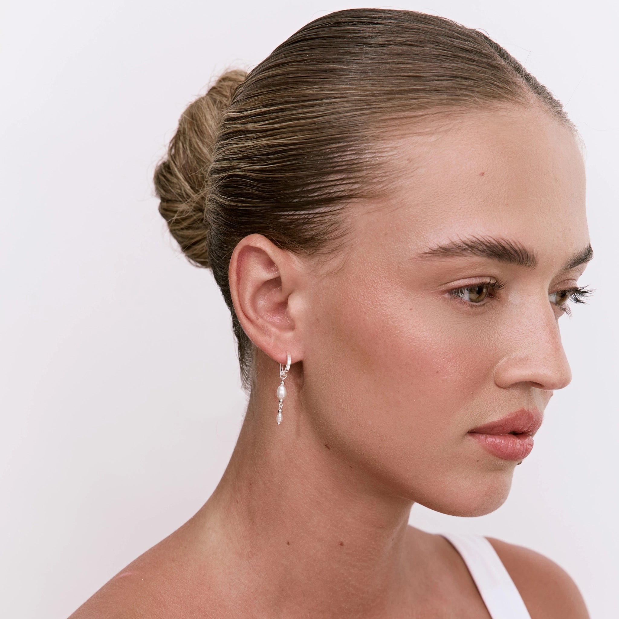 עגילי מדלן כסף 925