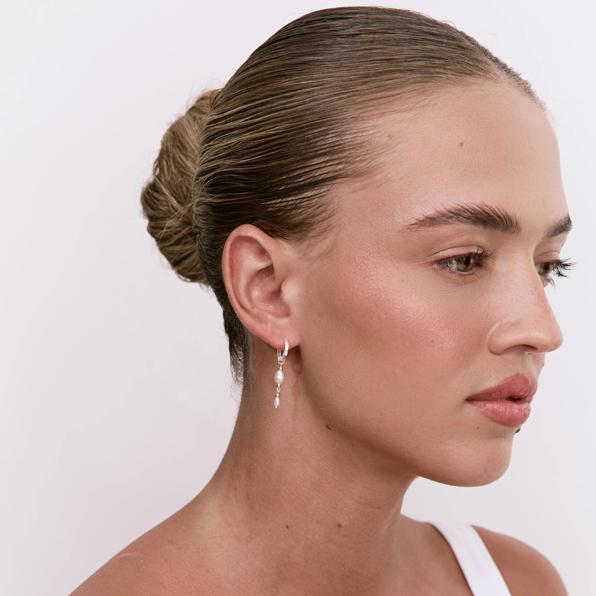 עגילי מדלן כסף 925