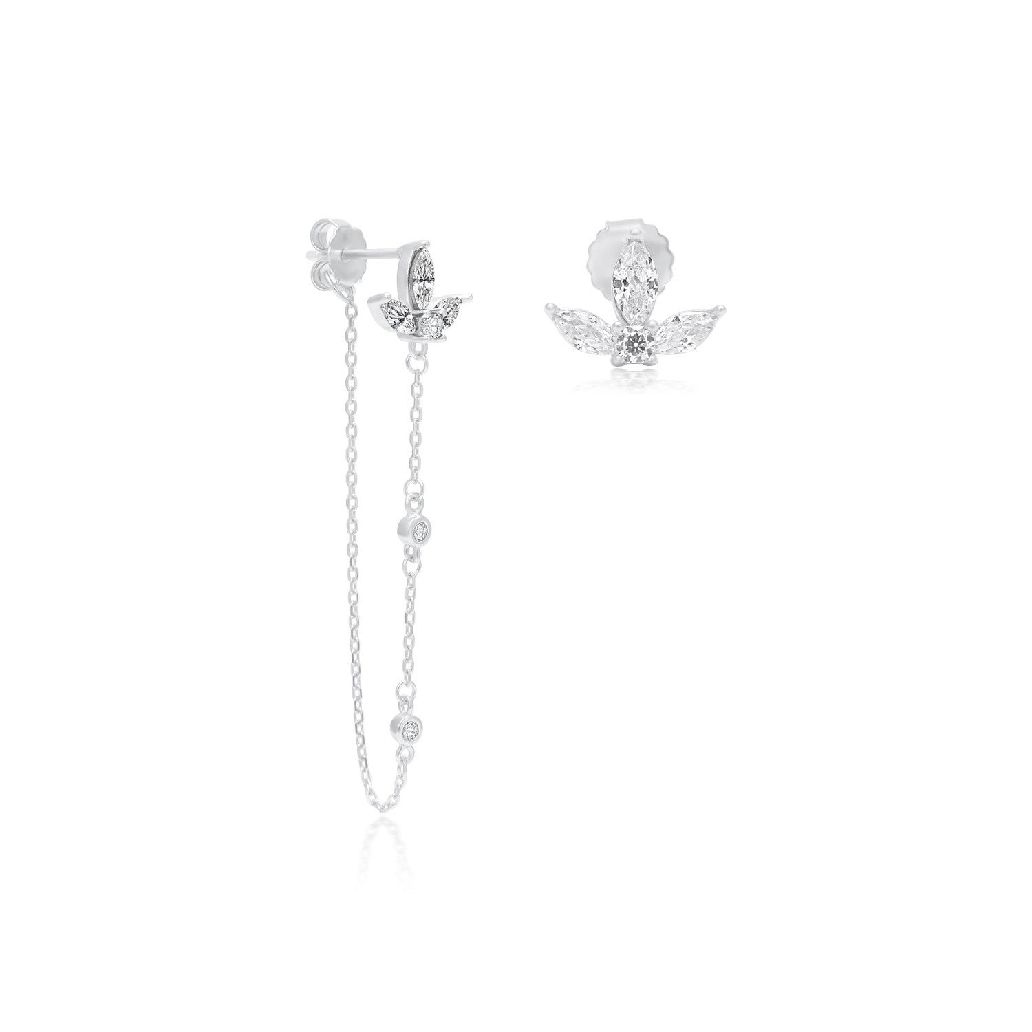 עגילי זנזיבר כסף 925