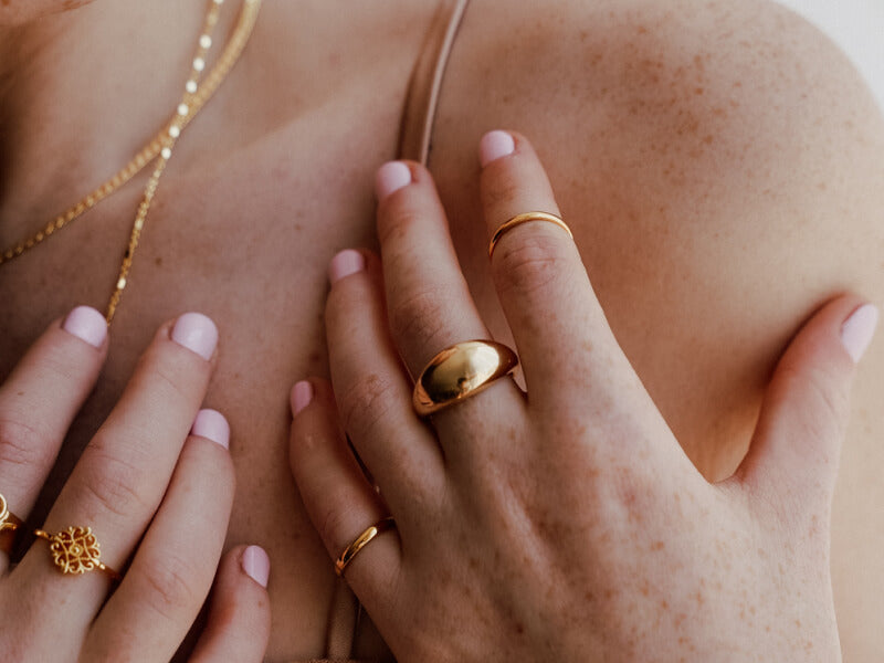 jewelry on hands