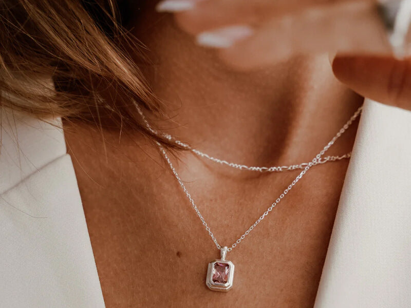 Woman with necklace