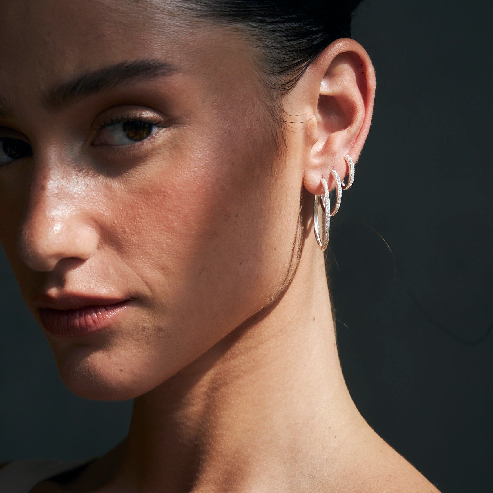 עגילי מלו כסף 925 M