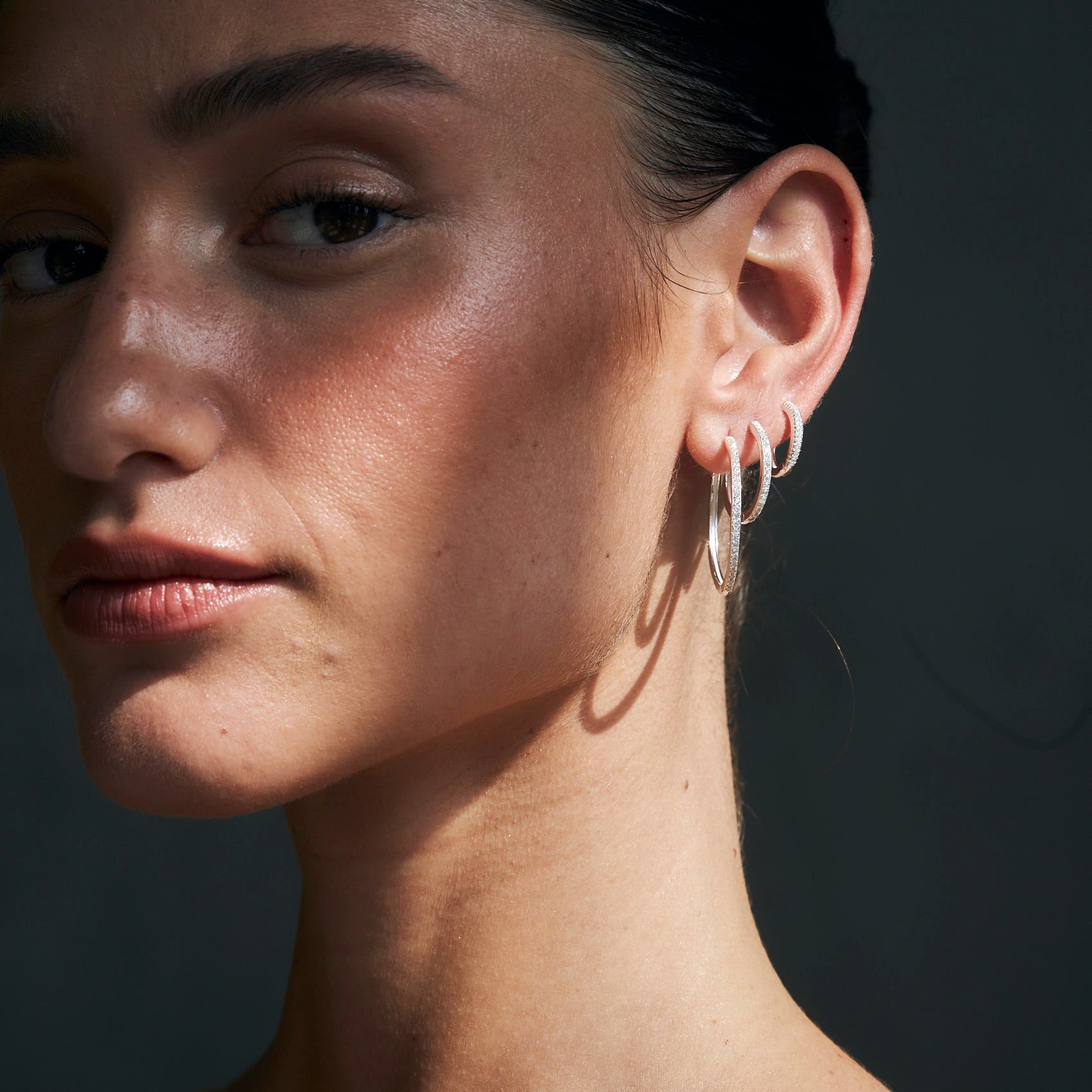 עגילי מלו כסף 925 L