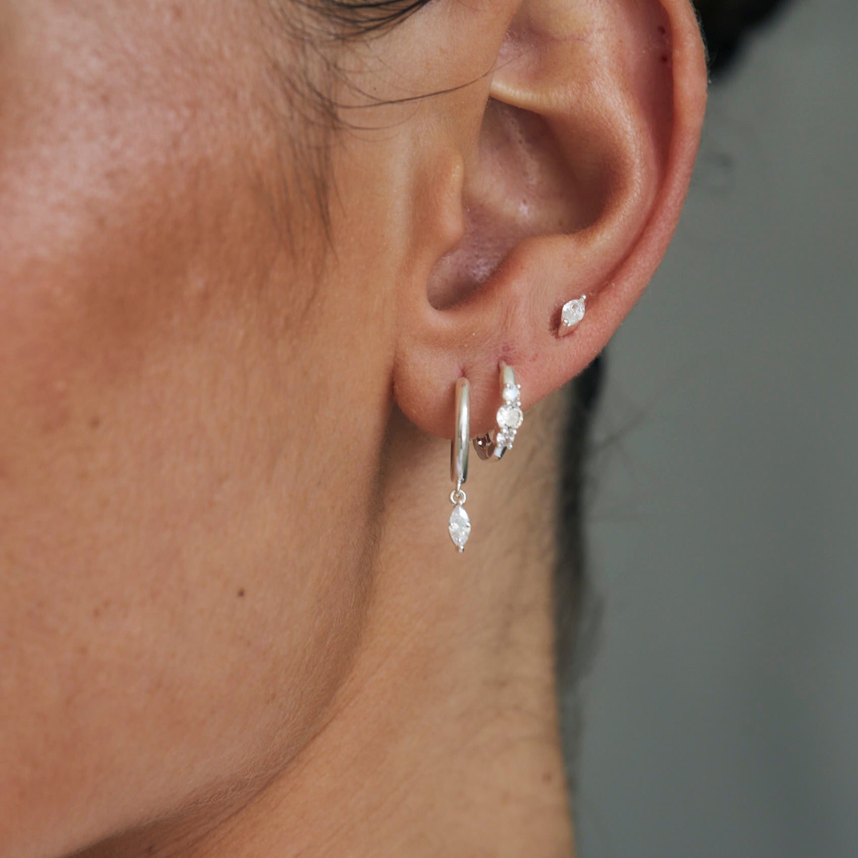 עגילי פריס כסף 925