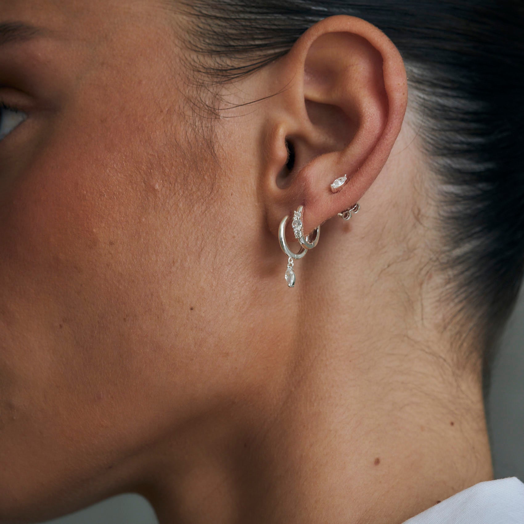 עגילי ליב כסף 925