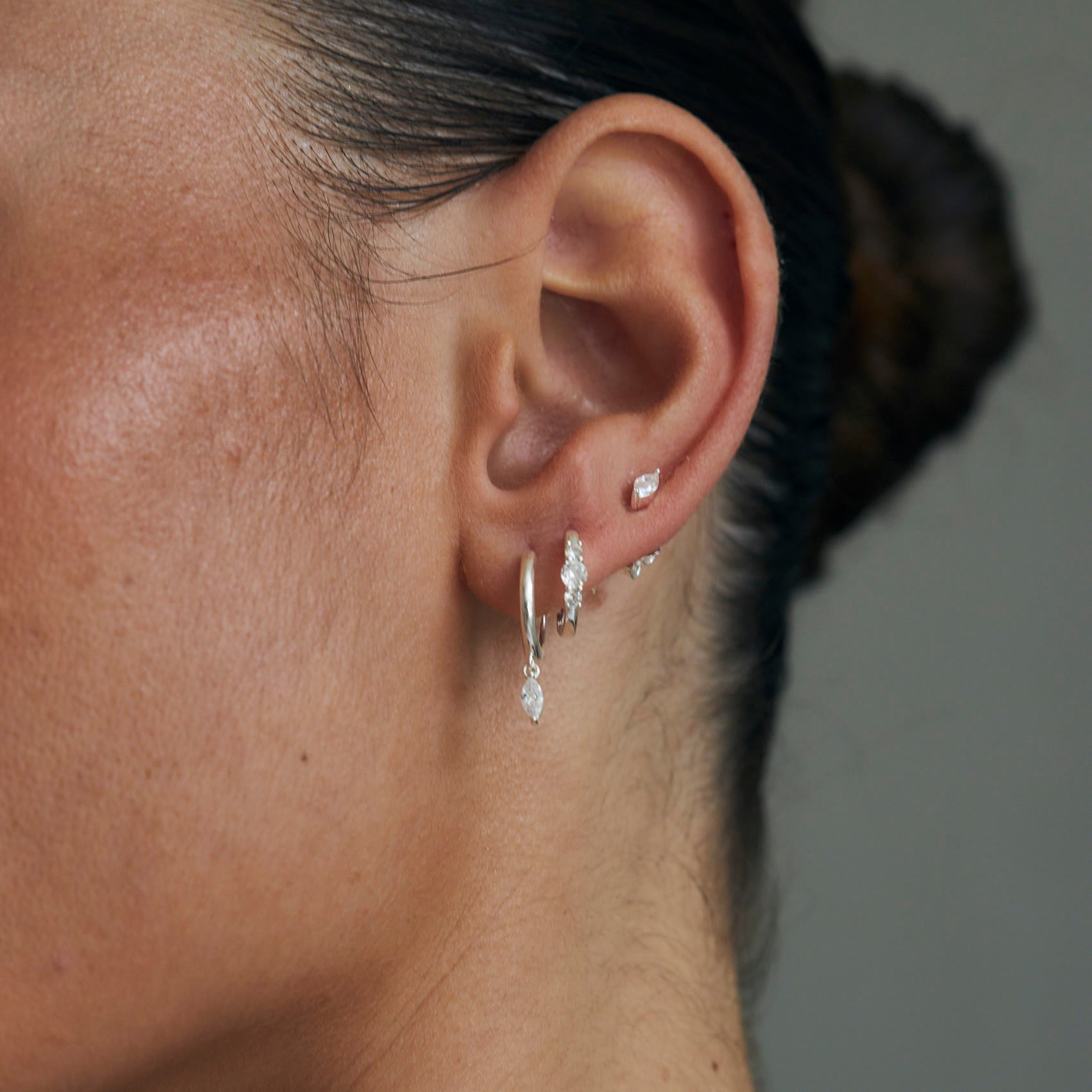 עגילי סברינה כסף 925