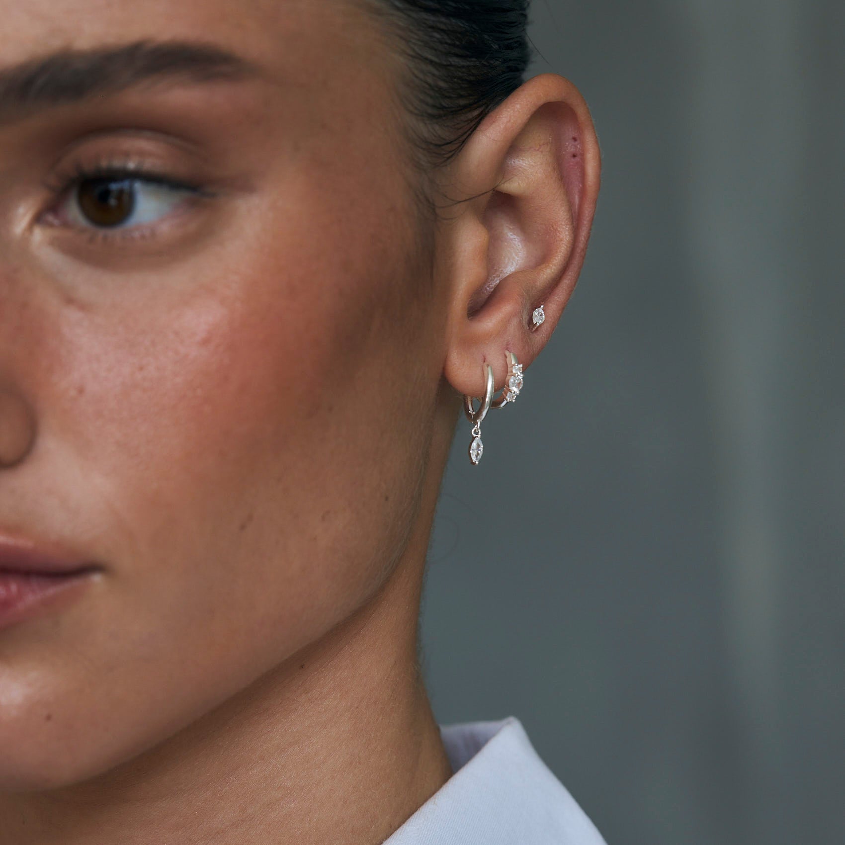 עגילי פריס כסף 925