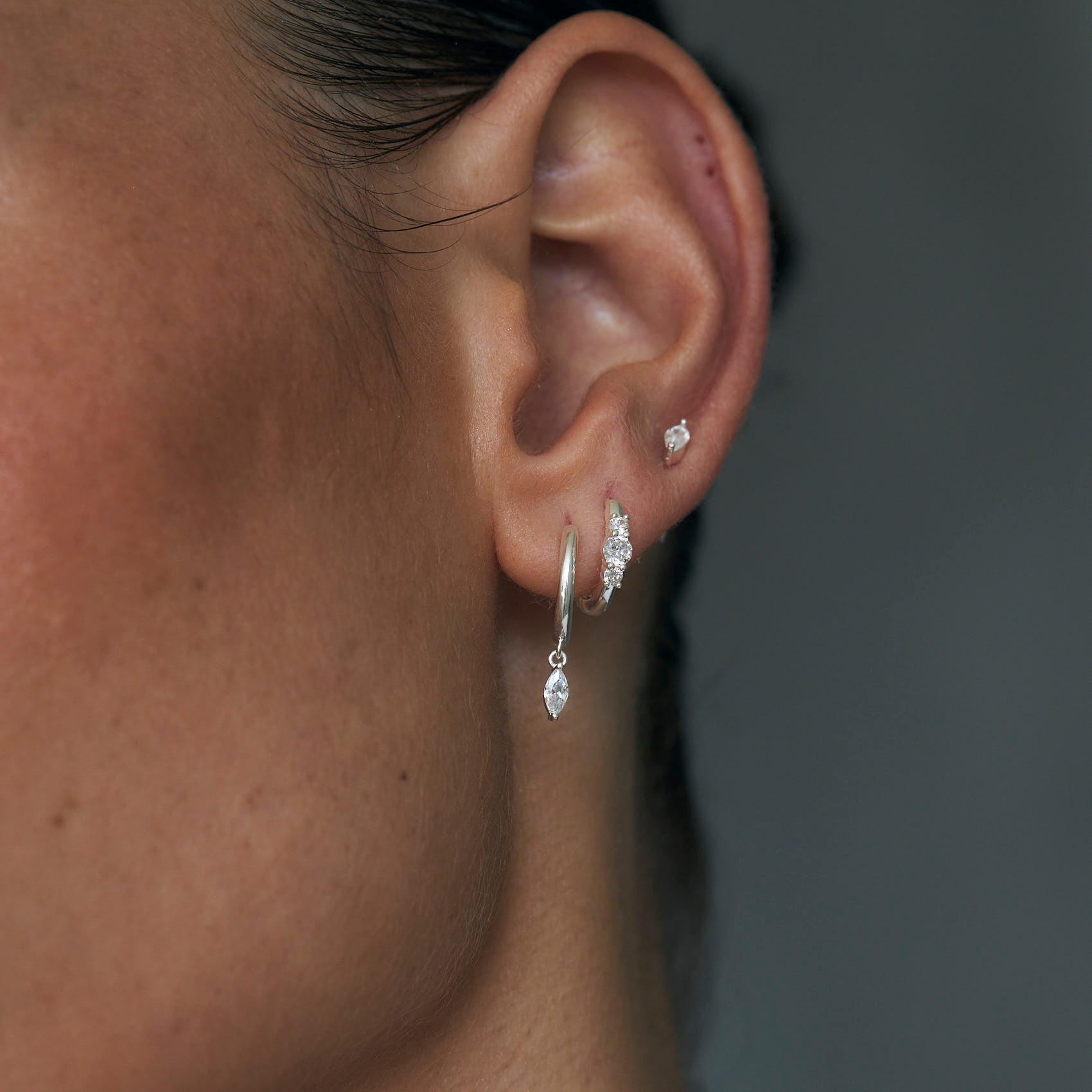 עגילי ליב כסף 925