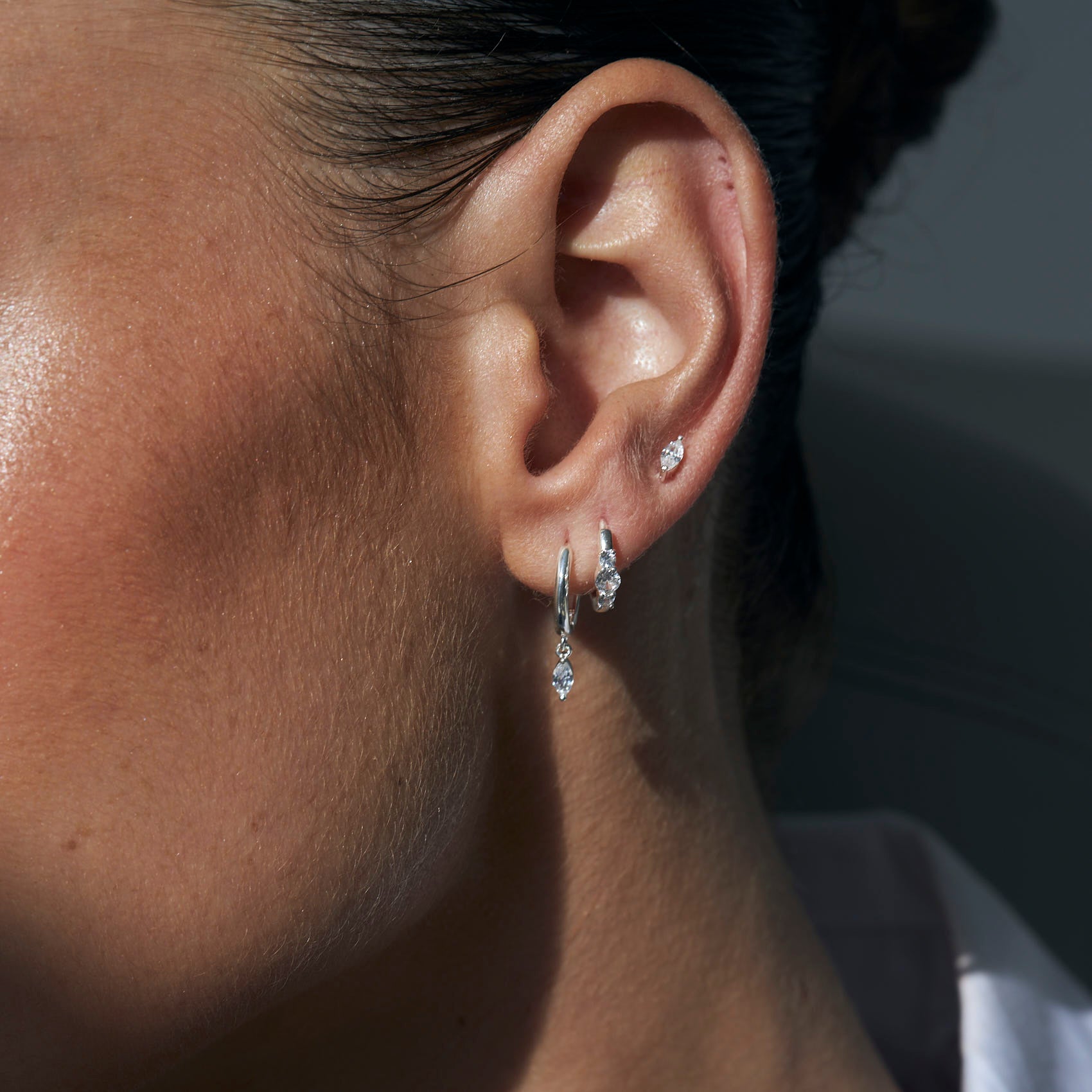 עגילי סברינה כסף 925