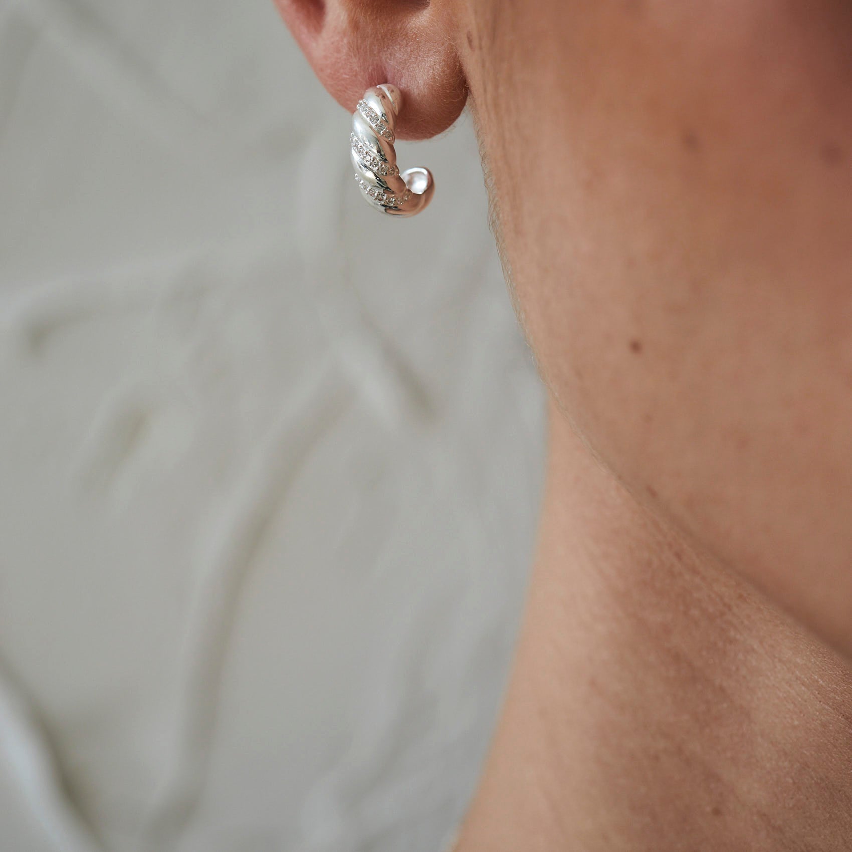 עגילי אודט כסף 925