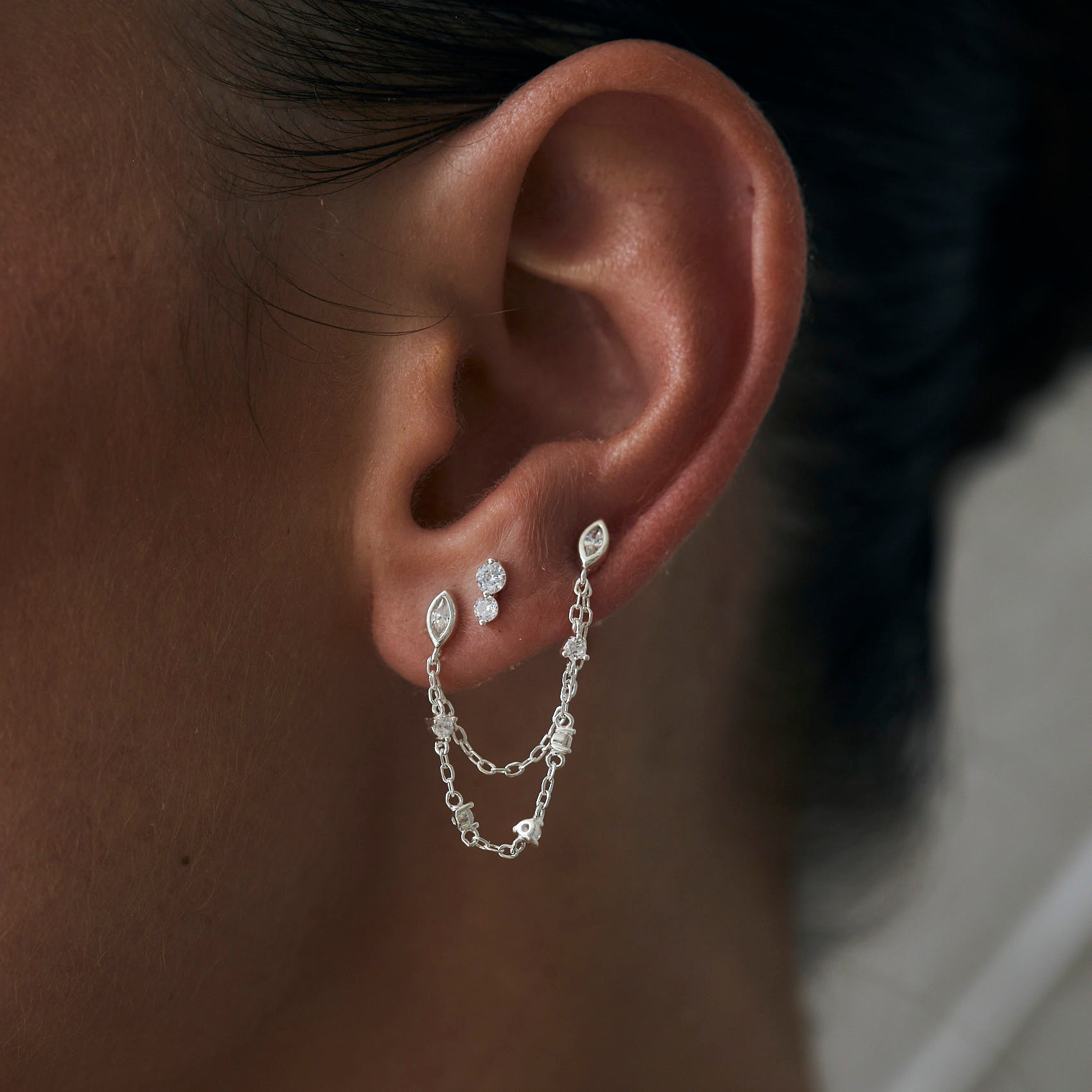 עגילי טיפאני כסף 925