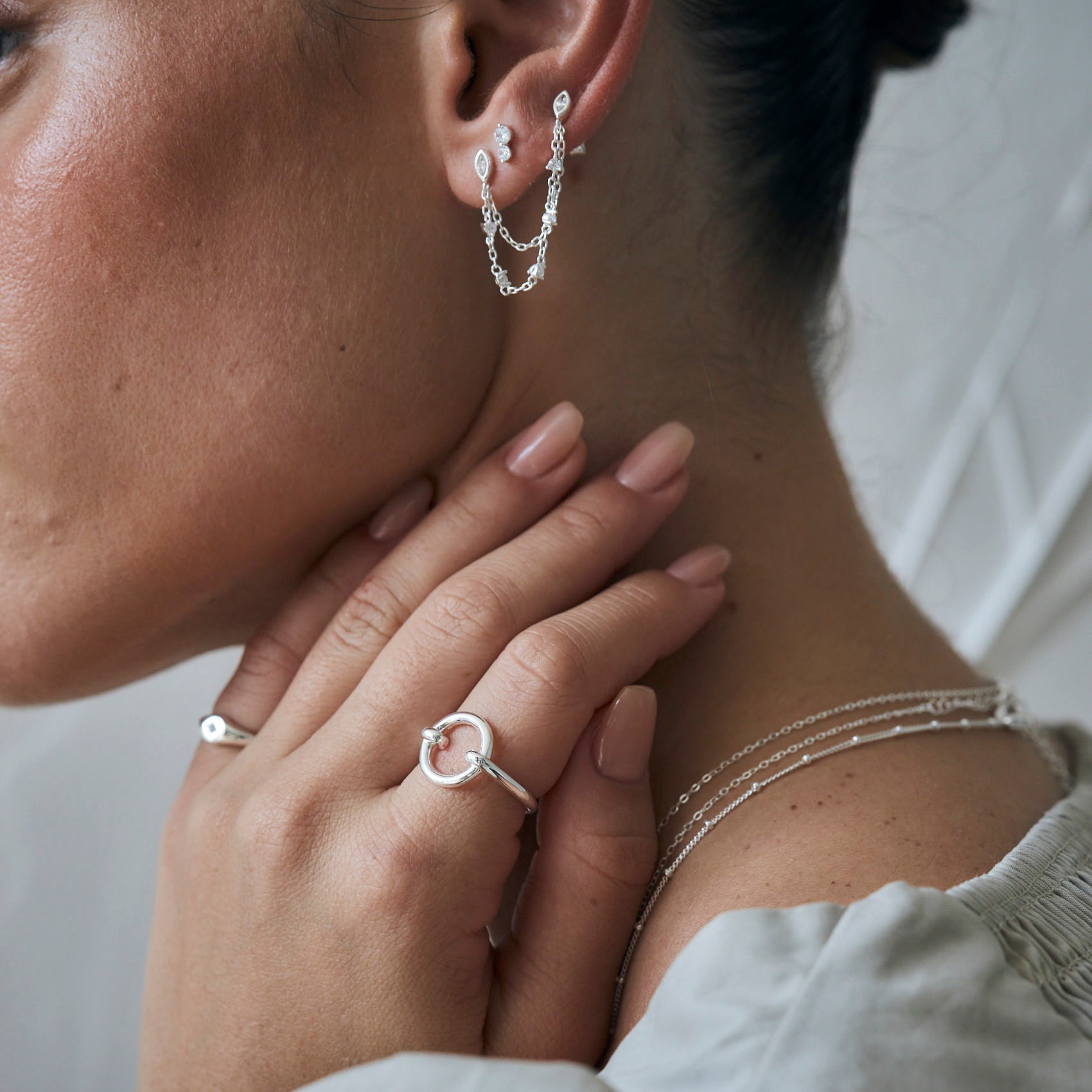 עגילי טיפאני כסף 925