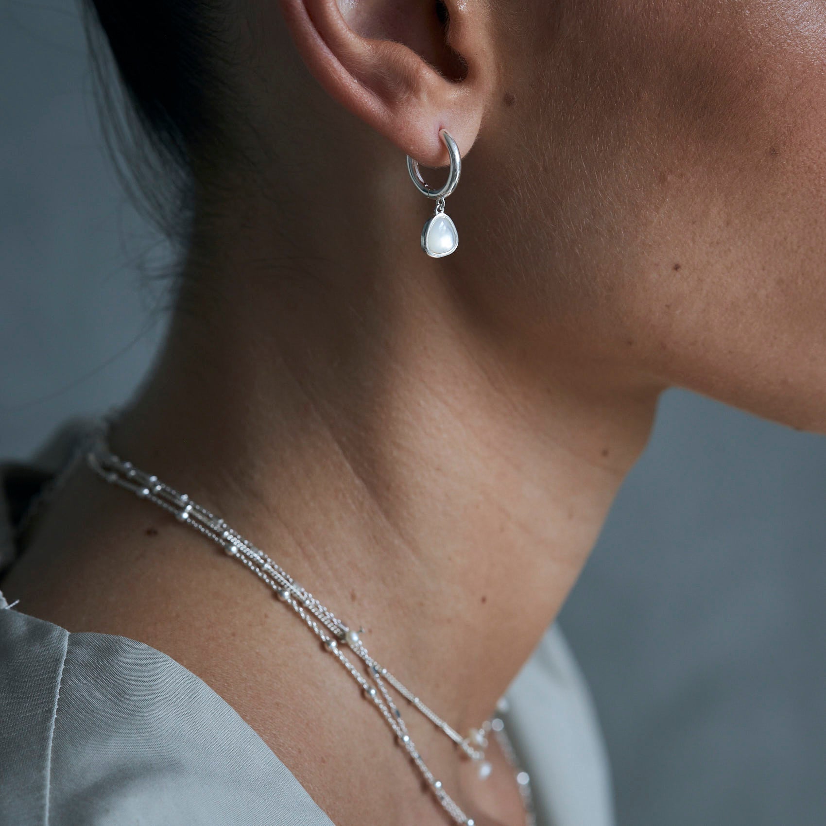 עגילי פייר כסף 925