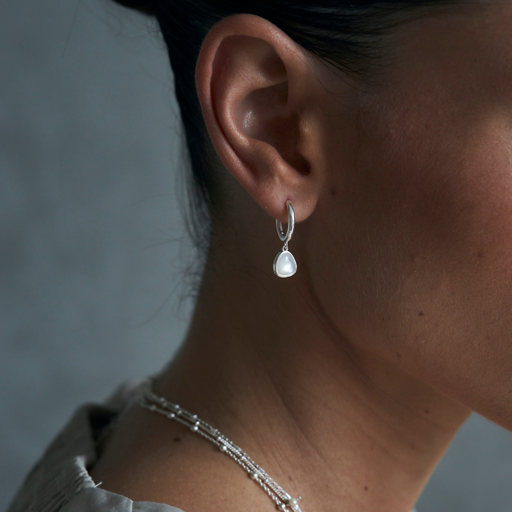 עגילי פייר כסף 925