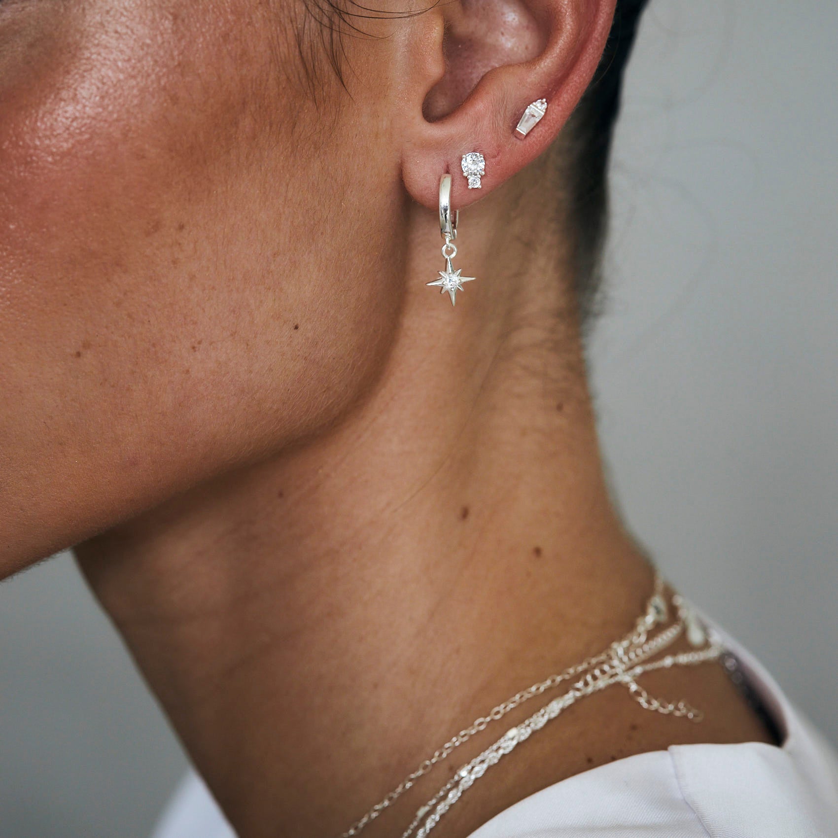 עגילי פאולה כסף 925