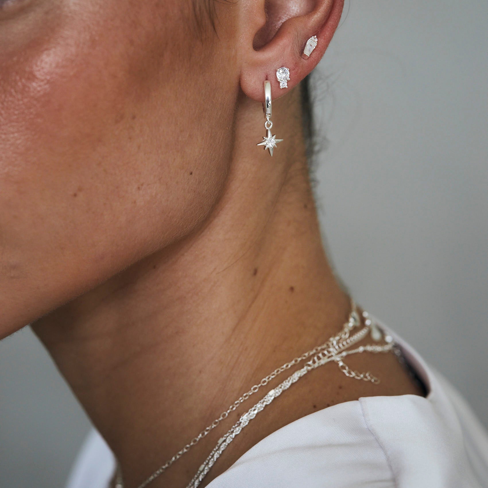 עגילי פאולה כסף 925