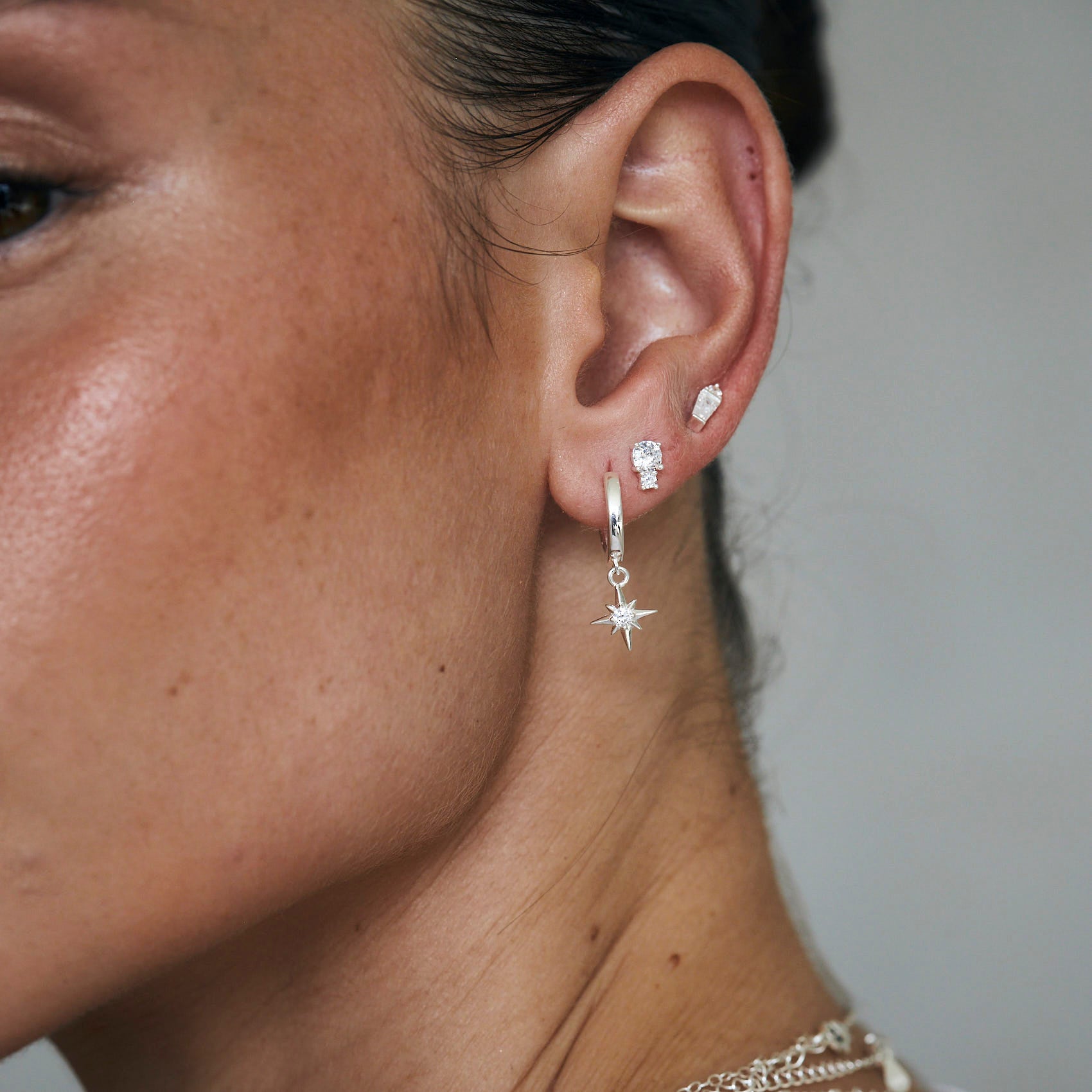 עגילי פאולה כסף 925