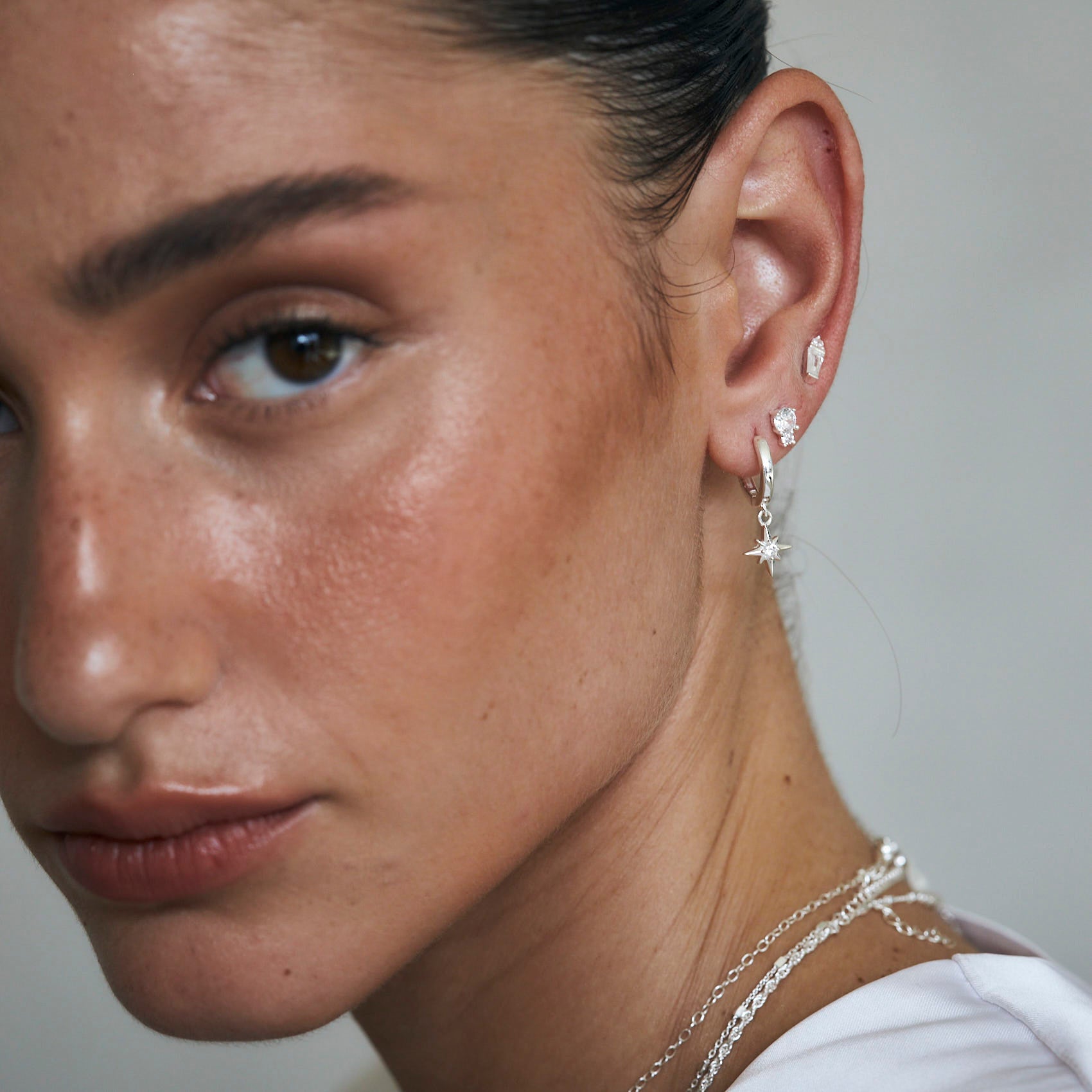 עגילי אריאל כסף 925