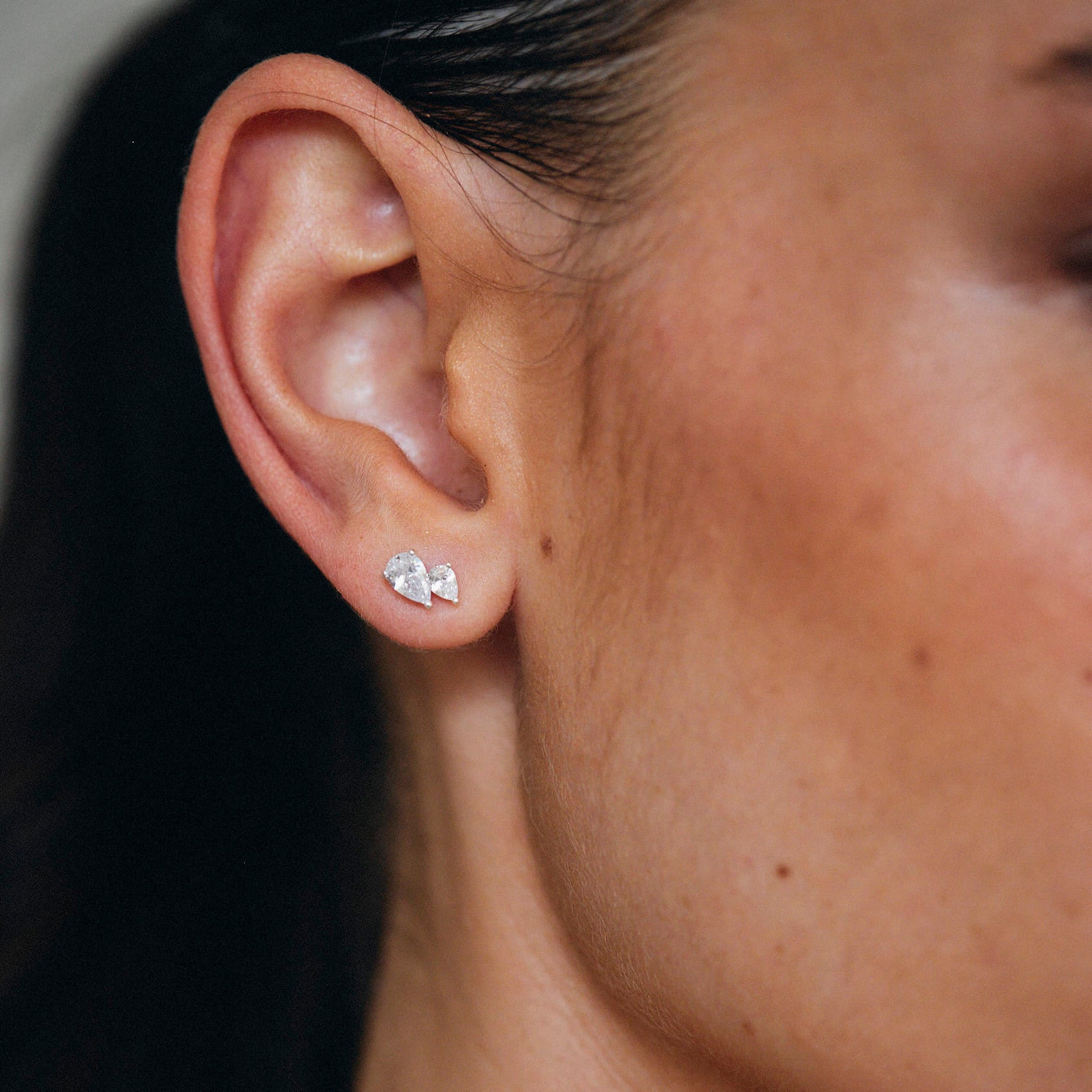 עגילי שלגיה כסף 925