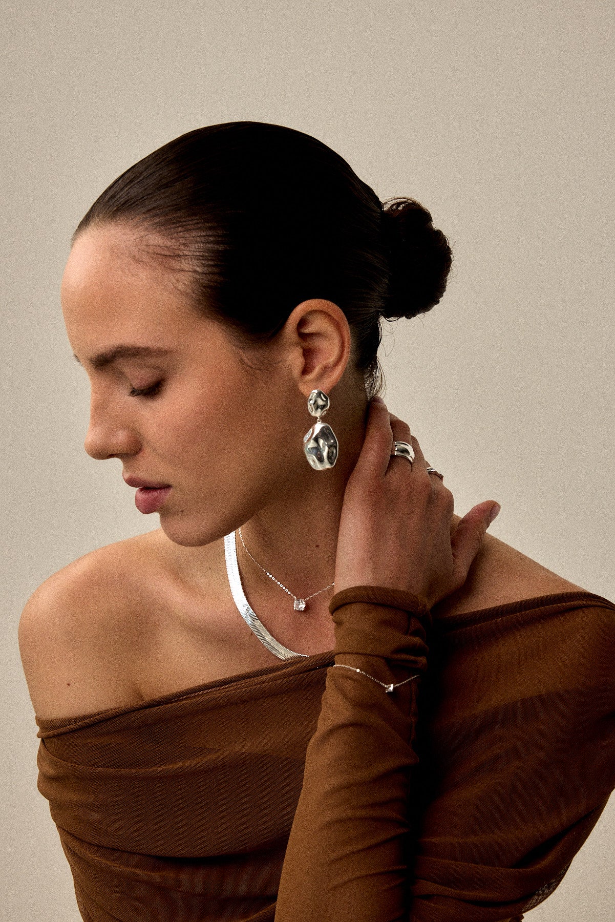 עגילי נוגה כסף