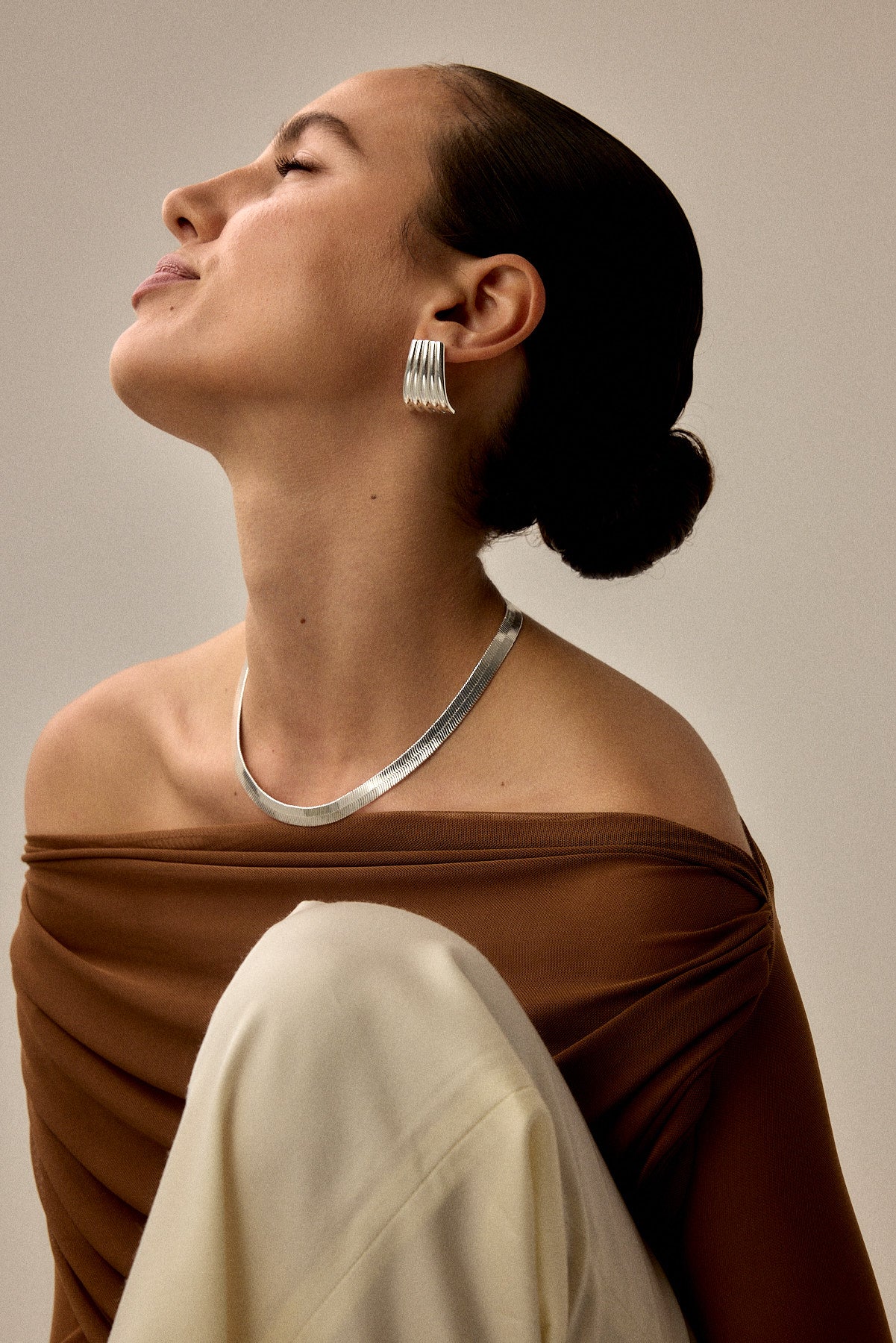 עגילי סלומה כסף