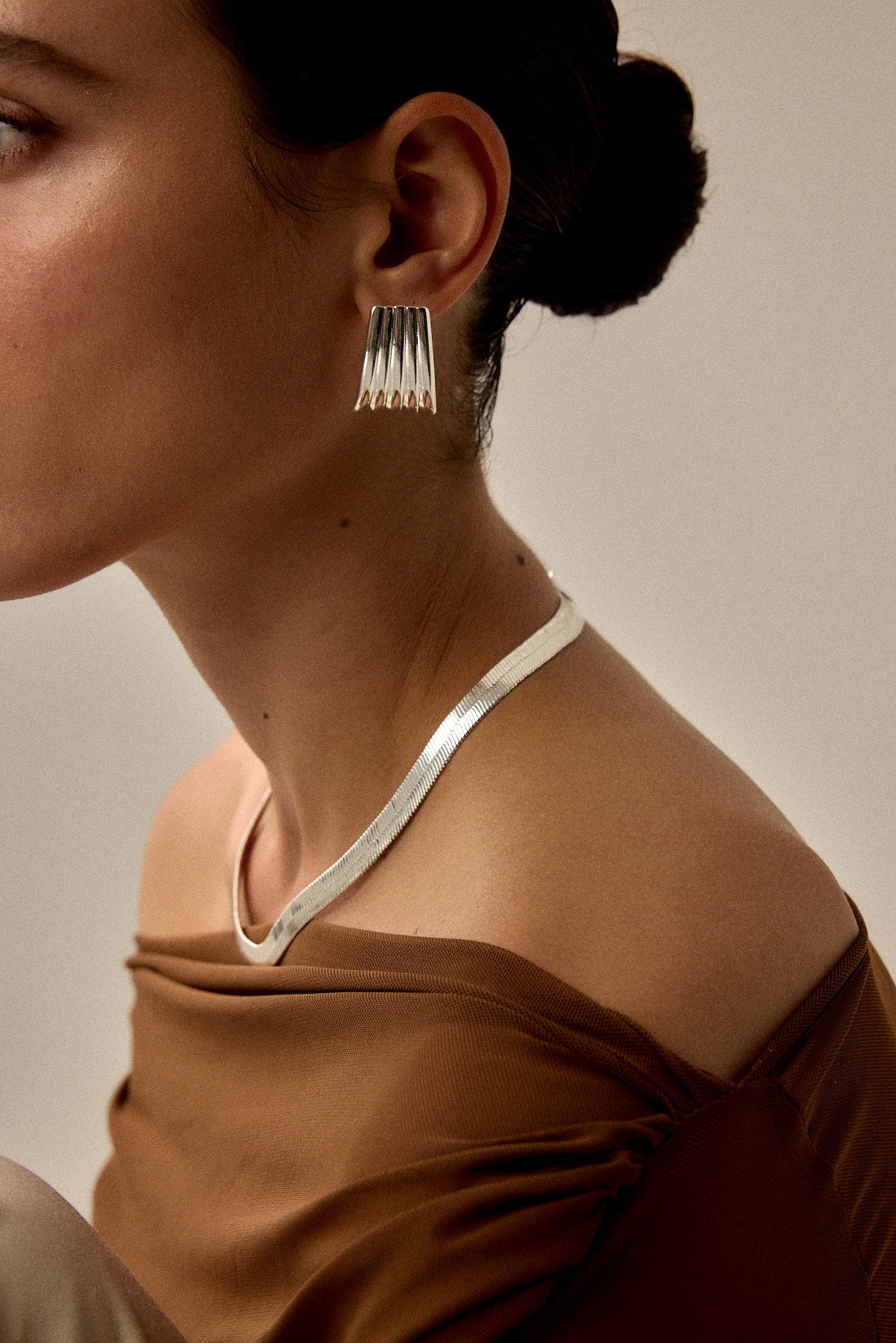 עגילי סלומה כסף