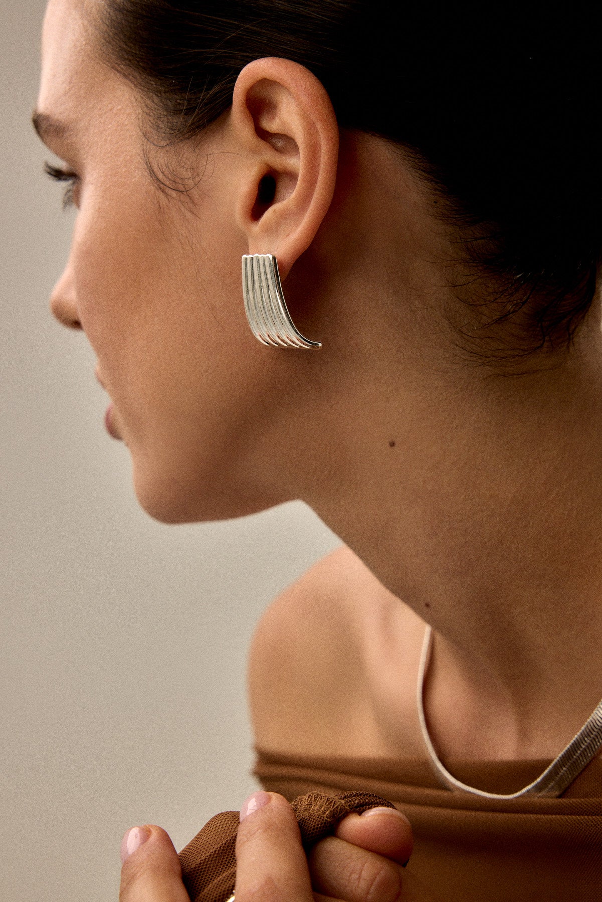 עגילי סלומה כסף